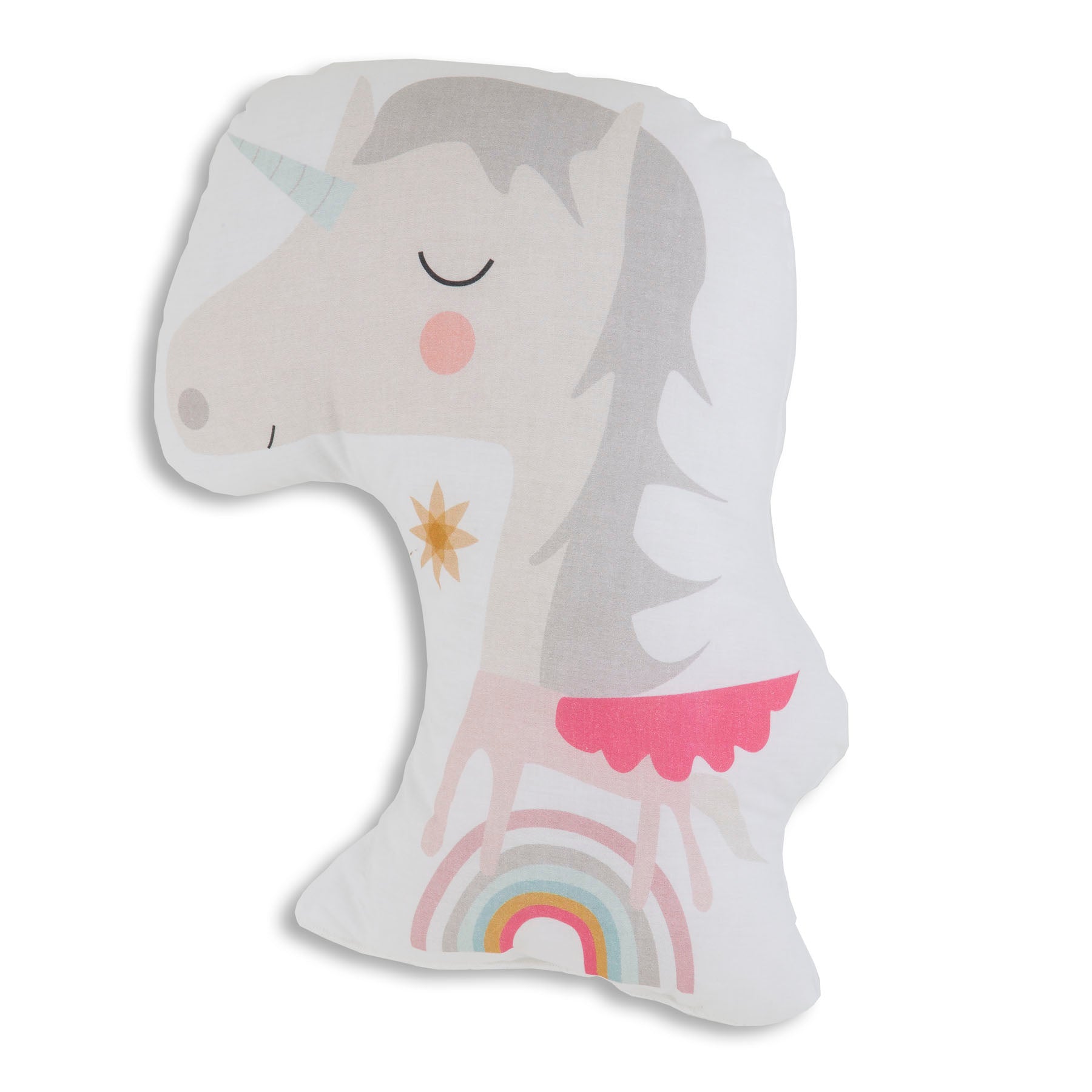 COJÍN DE FORMAS INFANTIL ESTAMPADO UNICORN