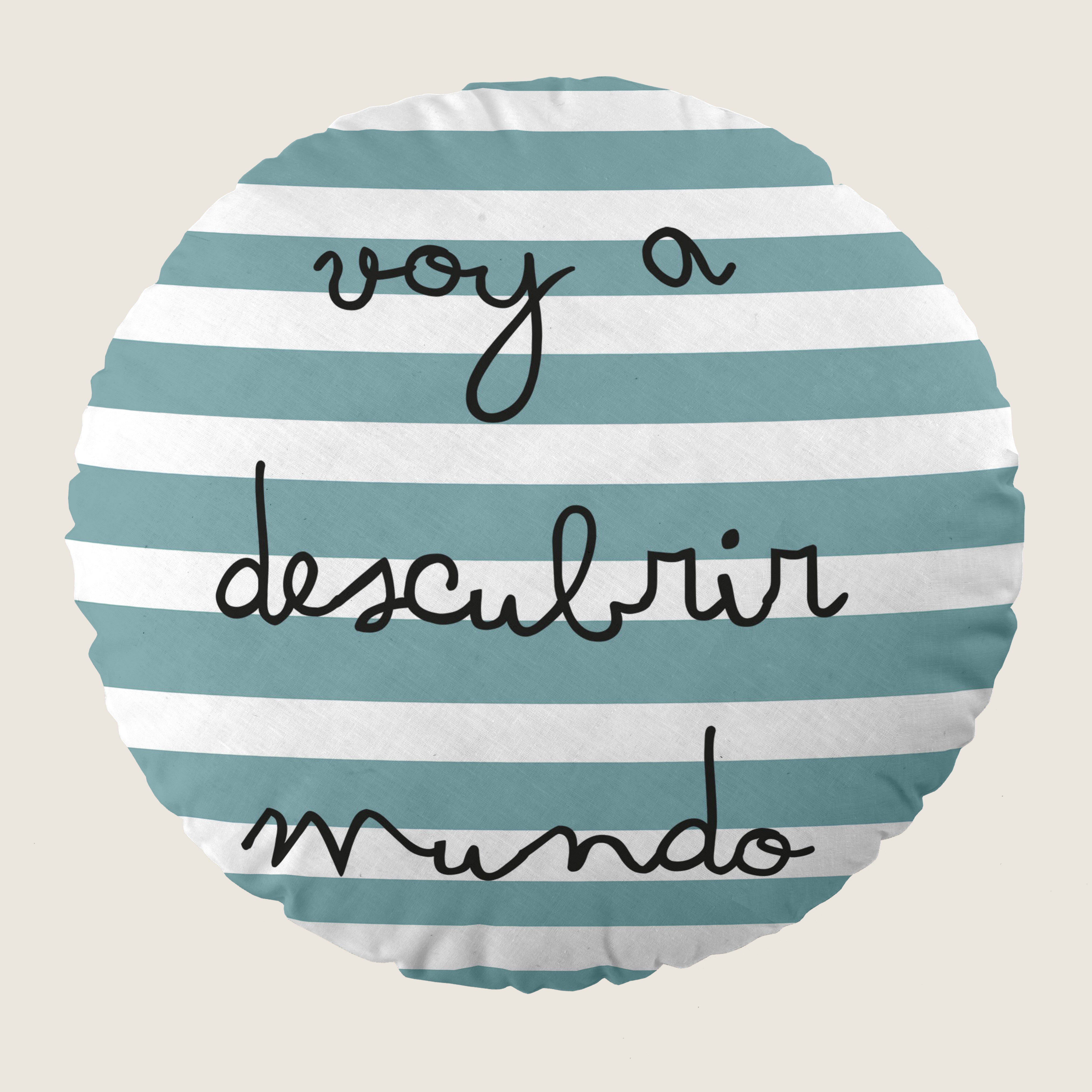 COJÍN REDONDO INFANTIL ESTAMPADO COCHES