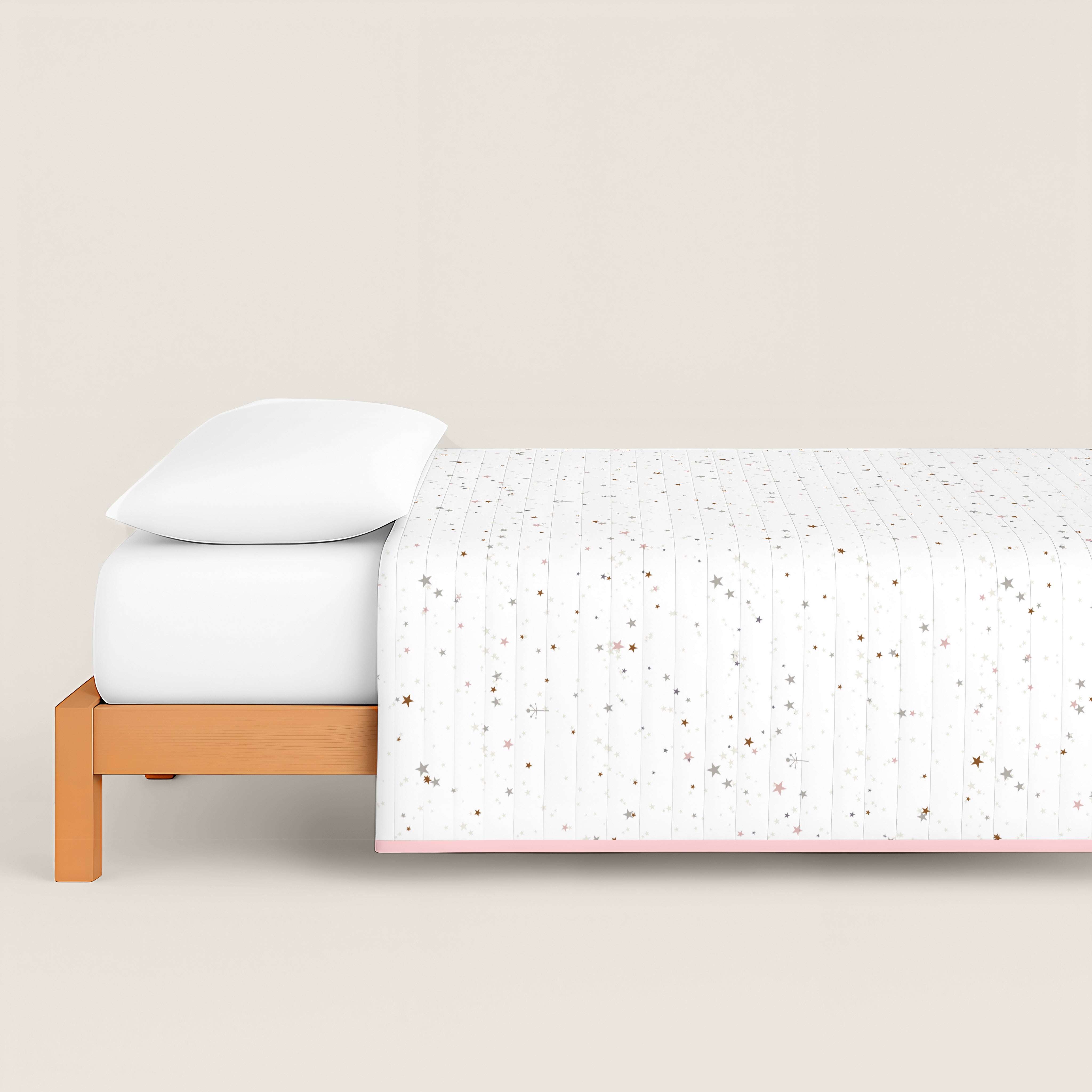 COLCHA BOUTI REVERSIBLE ESTAMPADA INFANTIL BAILARINA 100% ALGODÓN