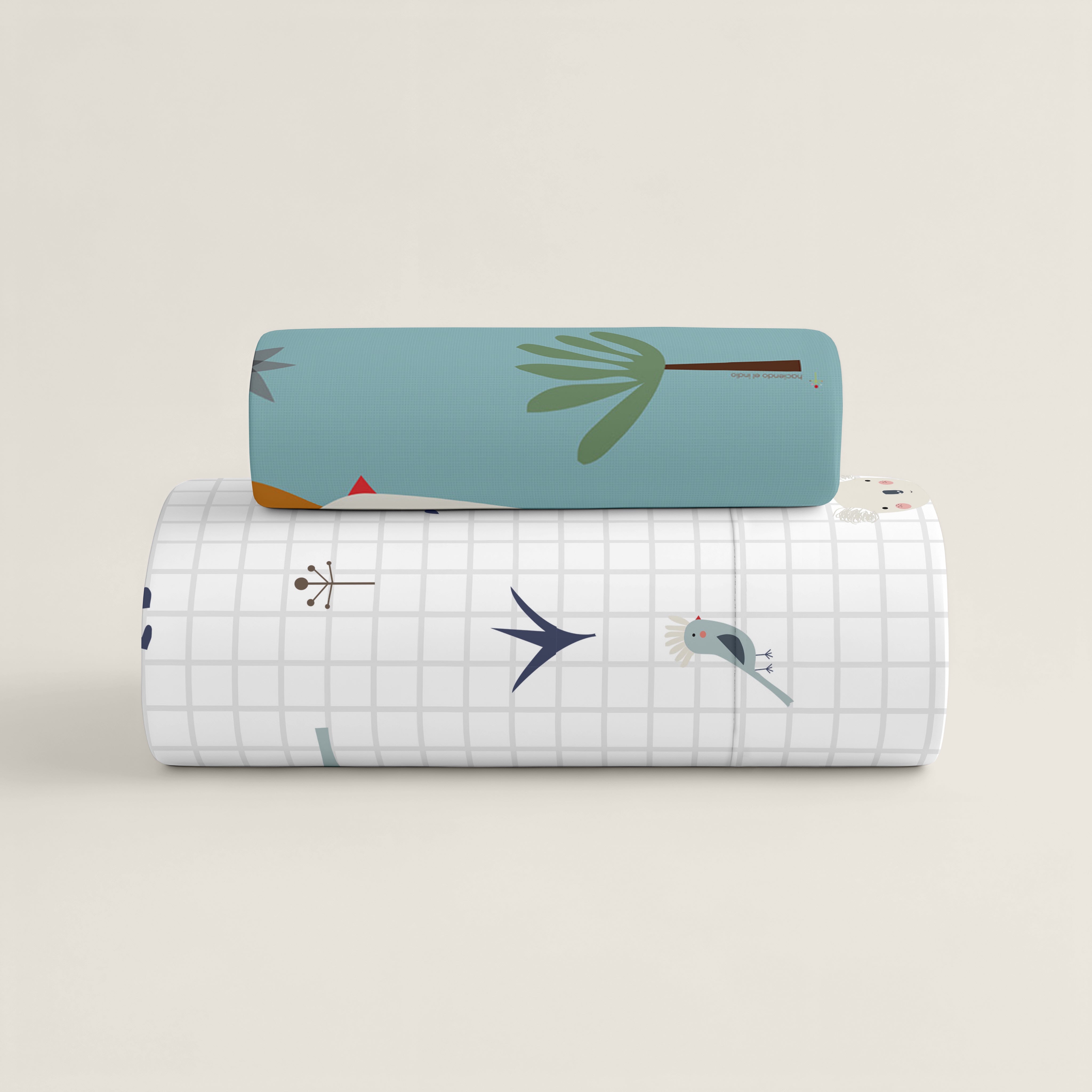 FUNDA NÓRDICA REVERSIBLE CUNA BEBÉ JUNGLA NIÑO 100% ALGODÓN