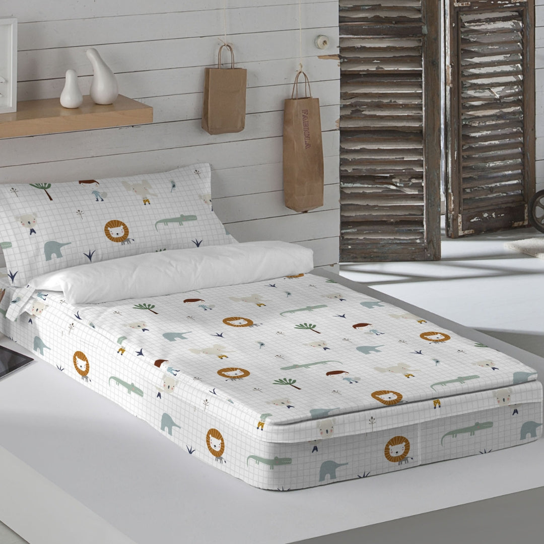 SACCO NORDICO NEONATO GIUNGLA 100% COTONE
