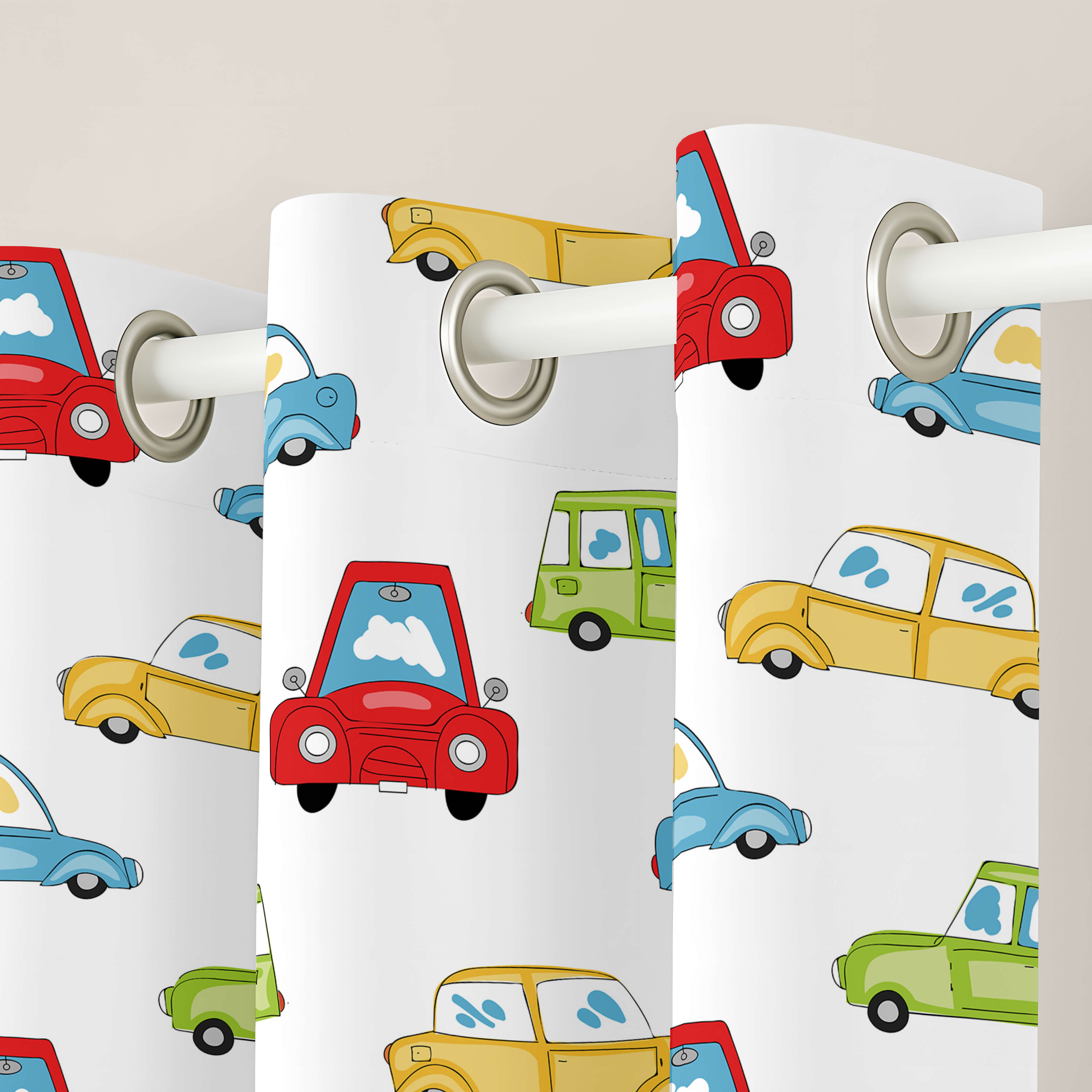 CORTINA INFANTIL SCALEXTRIC 100% ALGODÓN