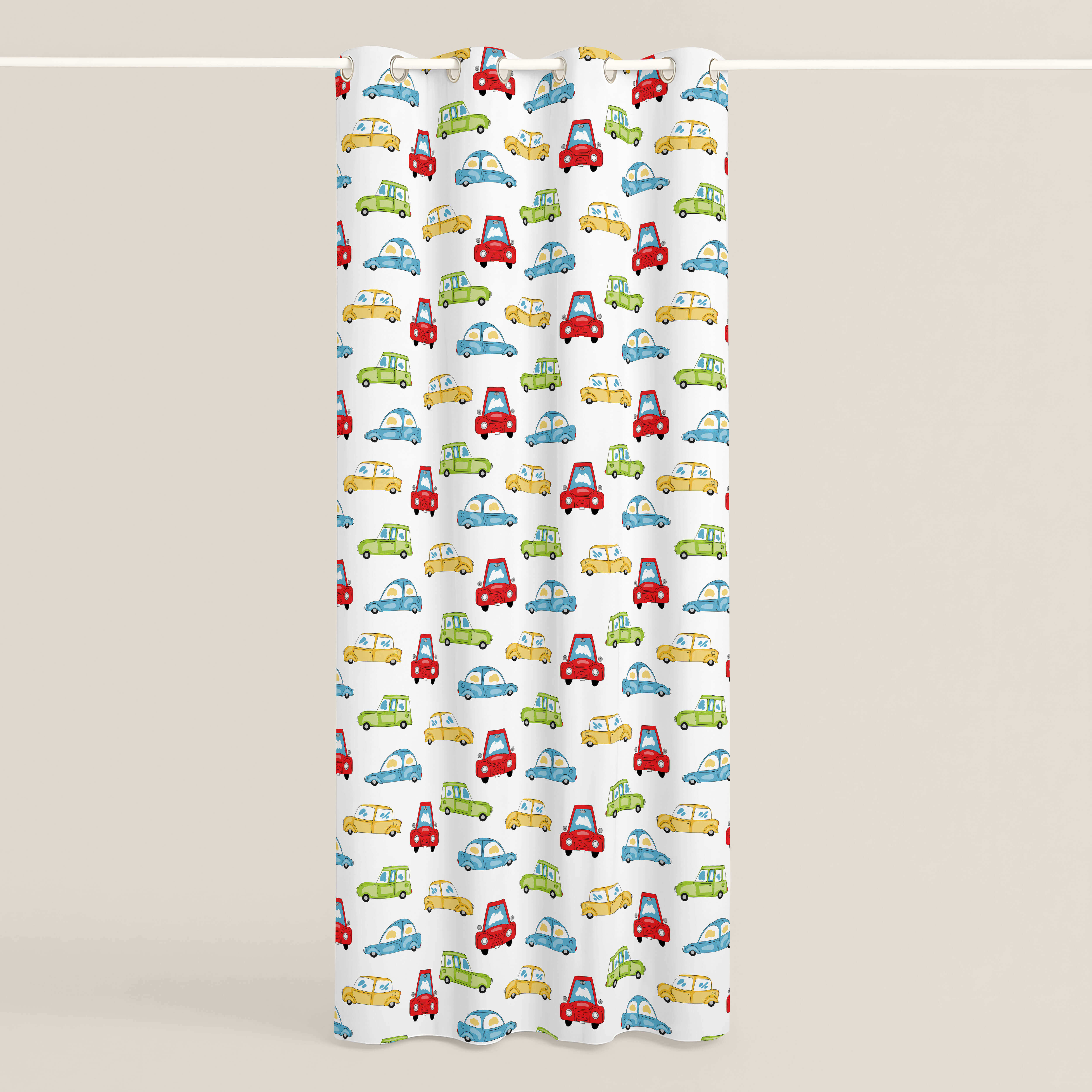 CORTINA INFANTIL SCALEXTRIC 100% ALGODÓN