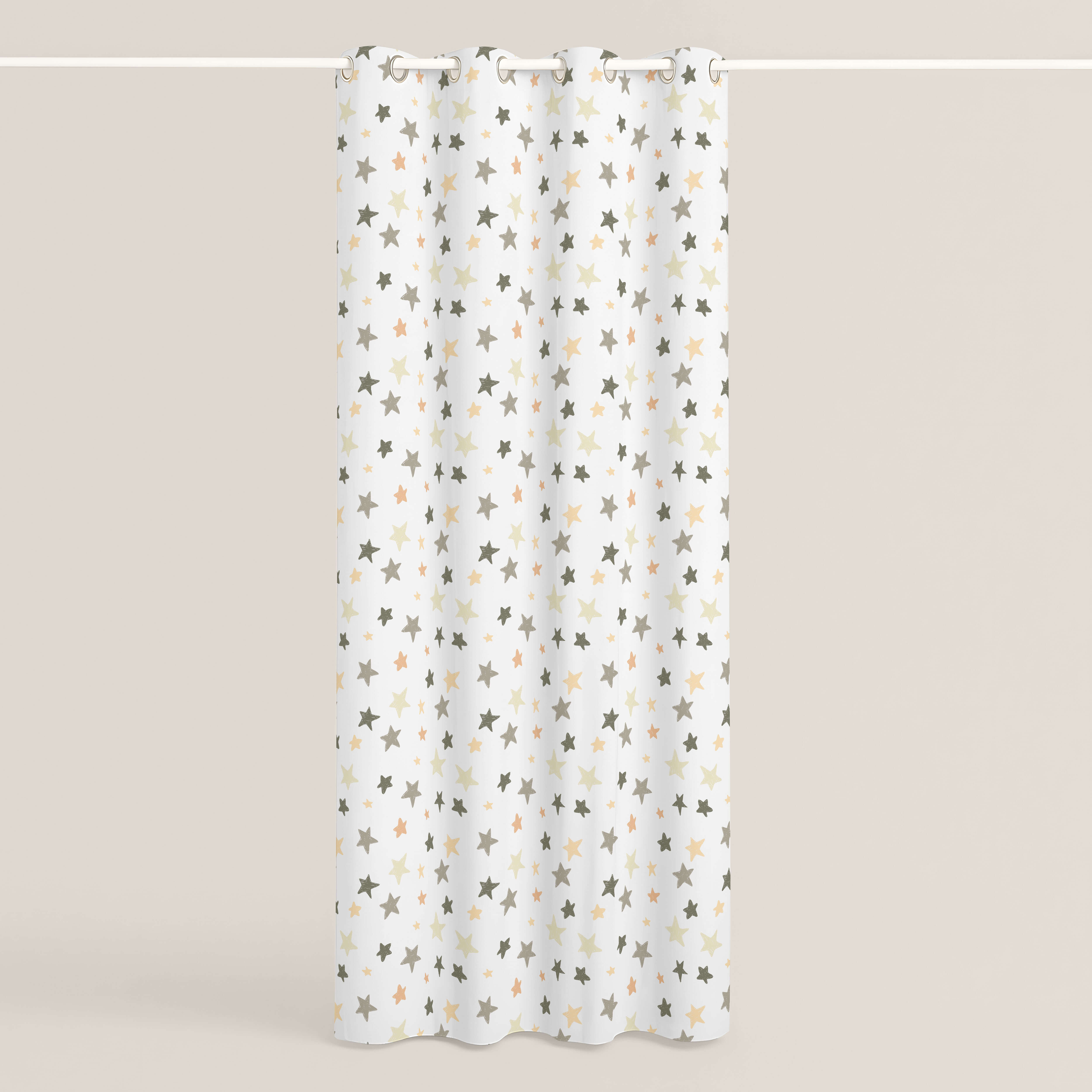 CORTINA INFANTIL ESTRELLA 100% ALGODÓN