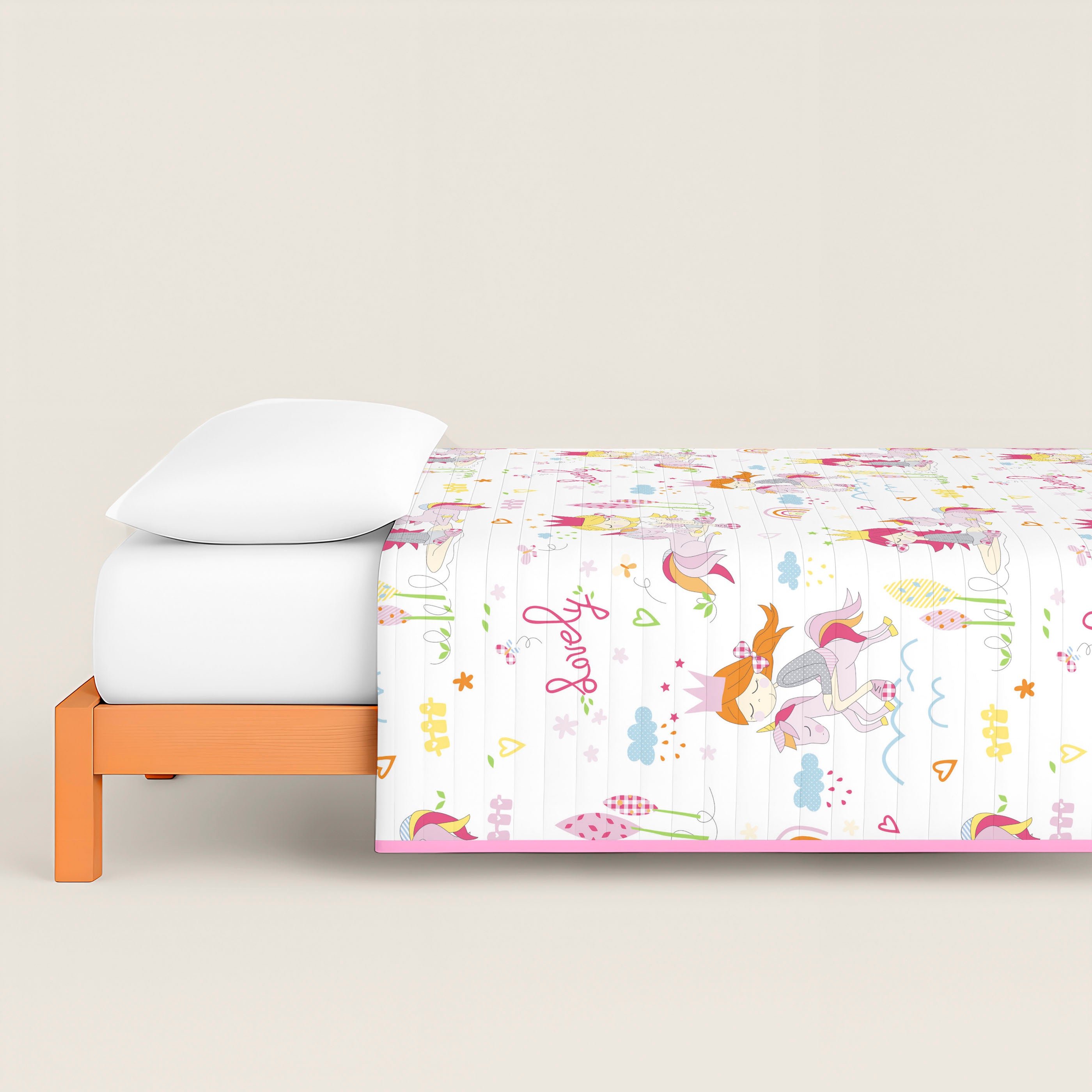 COLCHA BOUTI ESTAMPADA INFANTIL LOVELY 100% ALGODÓN