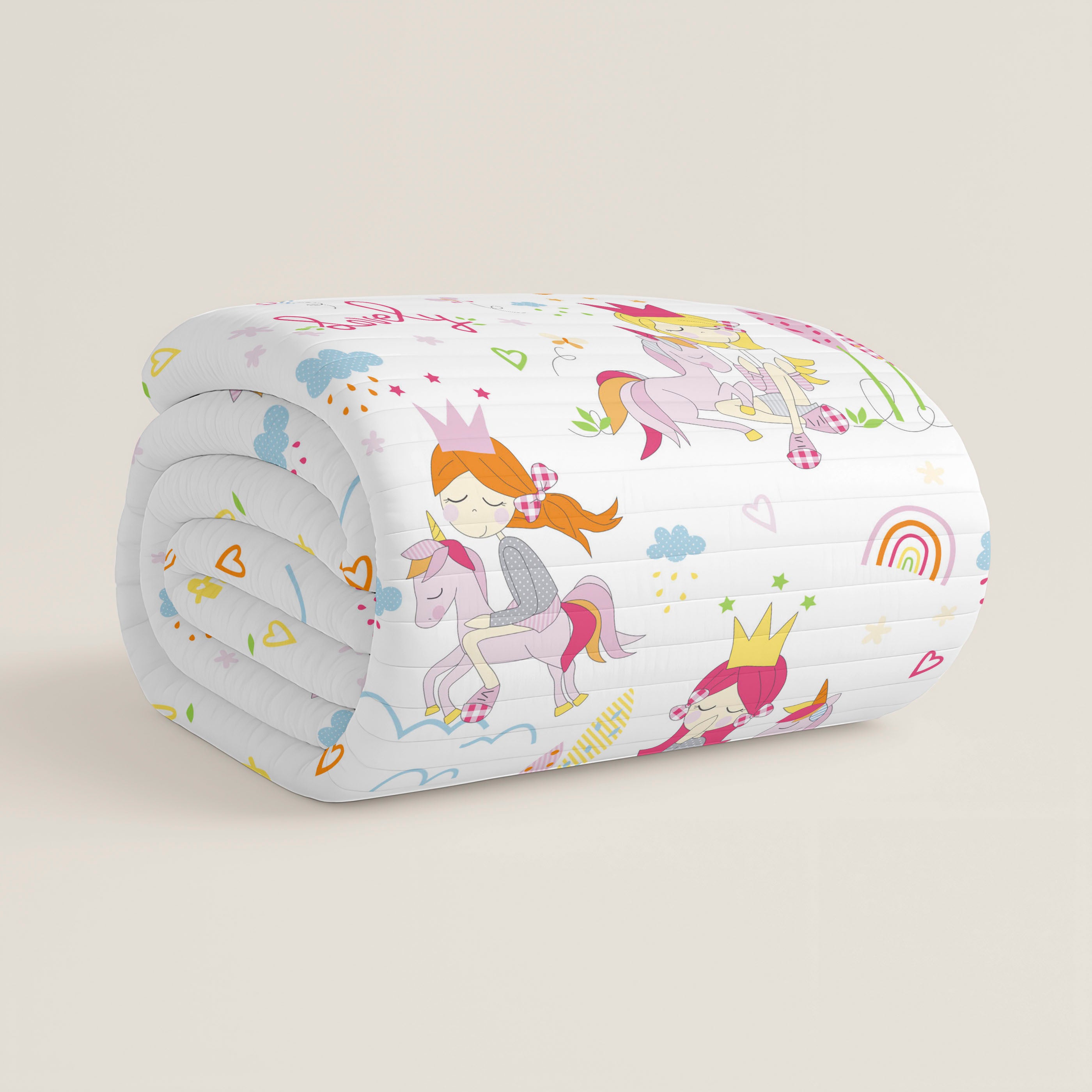 COLCHA BOUTI ESTAMPADA INFANTIL LOVELY 100% ALGODÓN