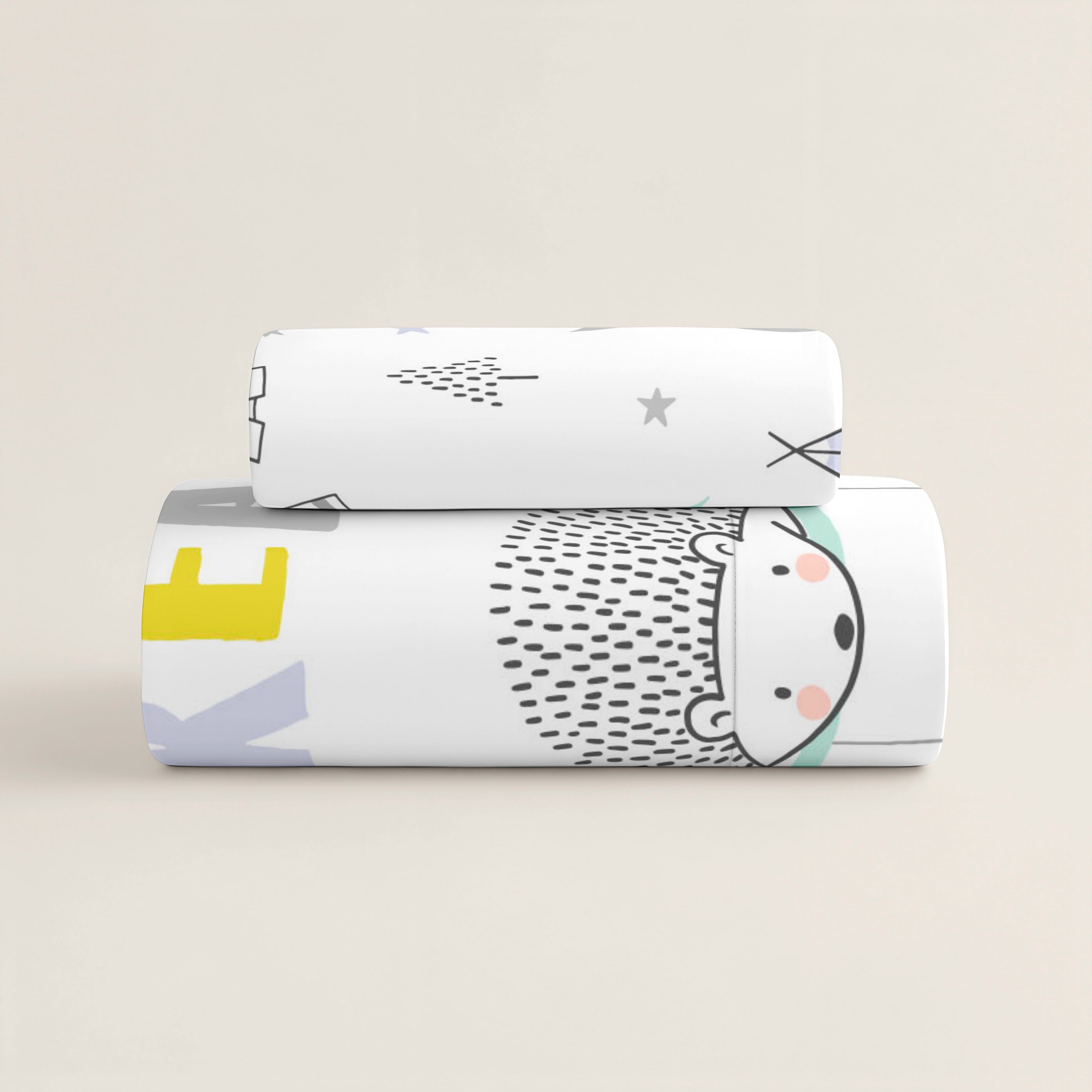 JUEGO SÁBANAS ESTAMPADAS INFANTIL LETS DREAM A 100% ALGODÓN