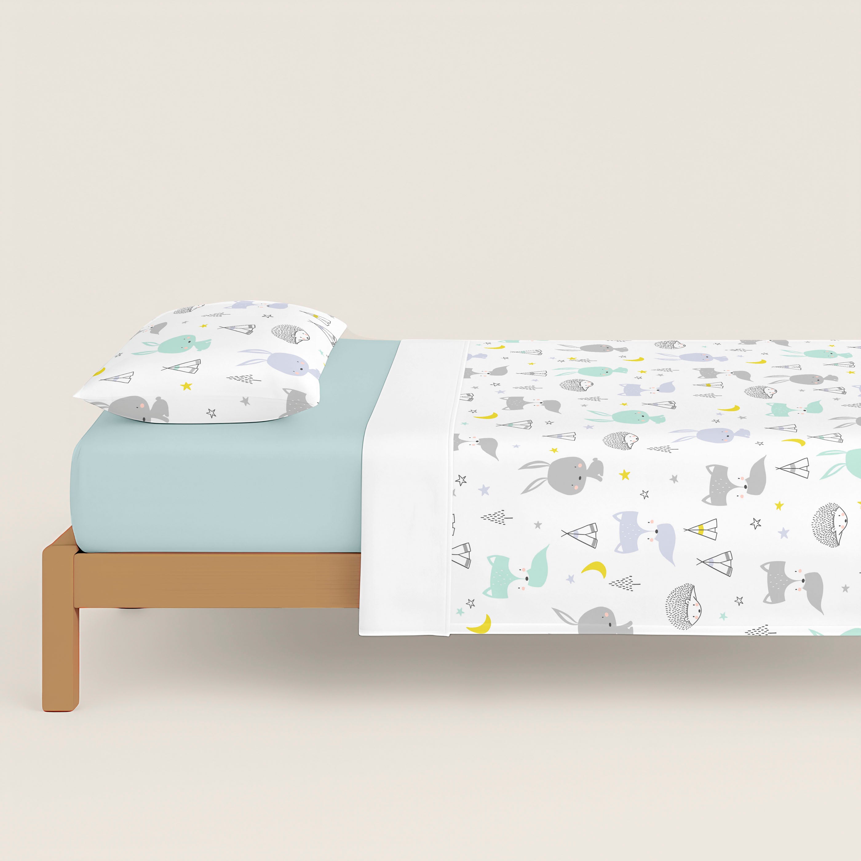 FUNDA NÓRDICA REVERSIBLE ESTAMPADA INFANTIL LETS DREAMS 100% ALGODÓN