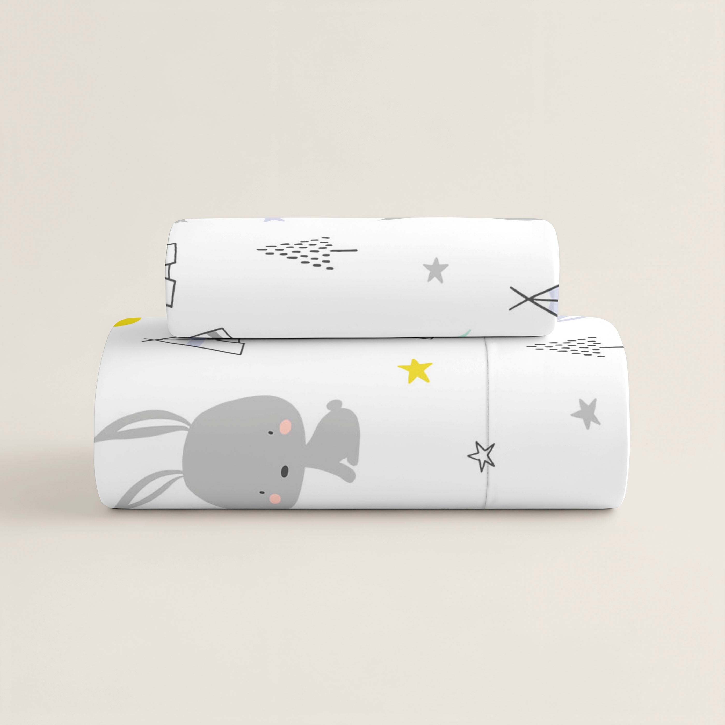 JUEGO SÁBANAS ESTAMPADAS INFANTIL LETS DREAM B 100% ALGODÓN