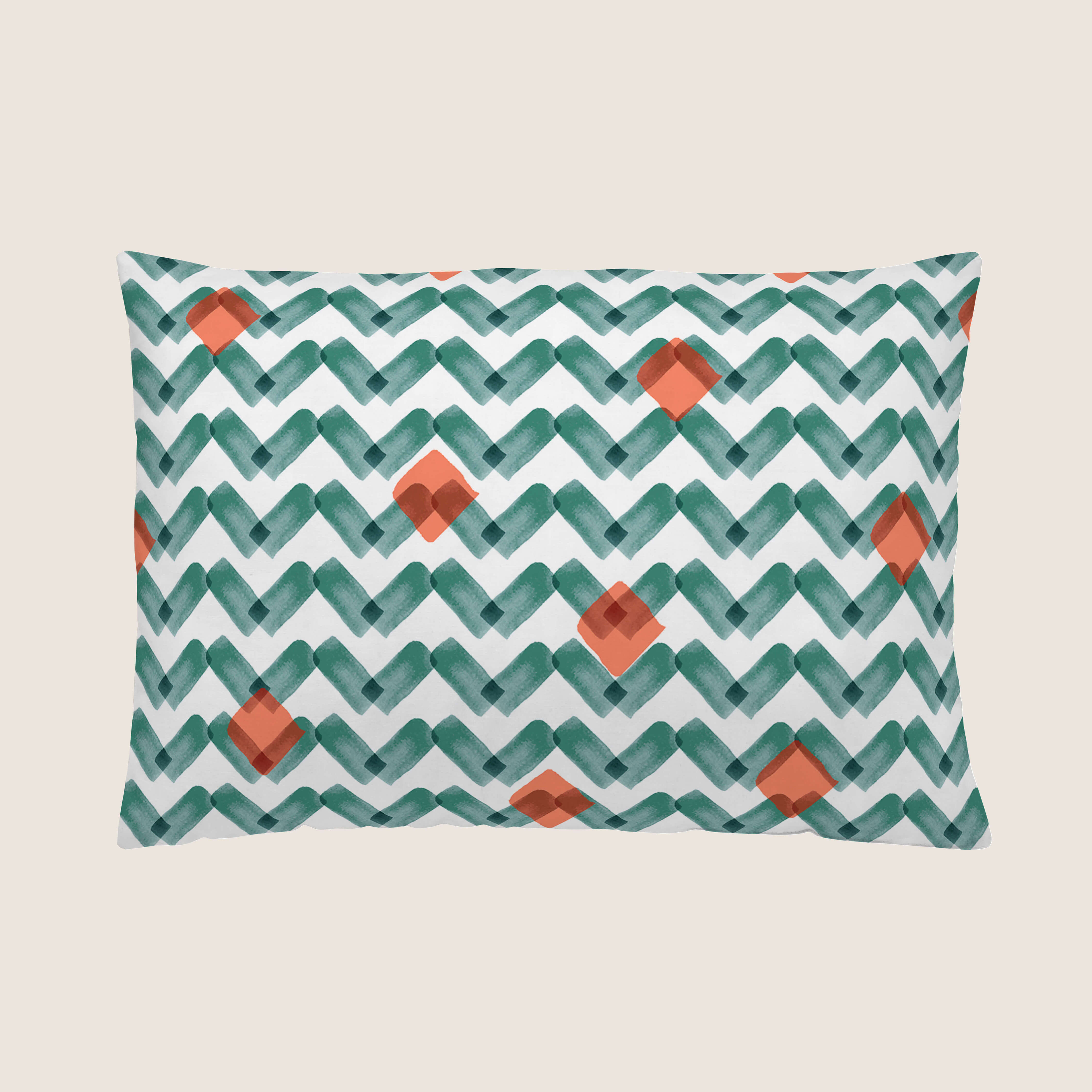 FUNDA DE COJÍN ESTAMPADO CALPE 100% ALGODÓN