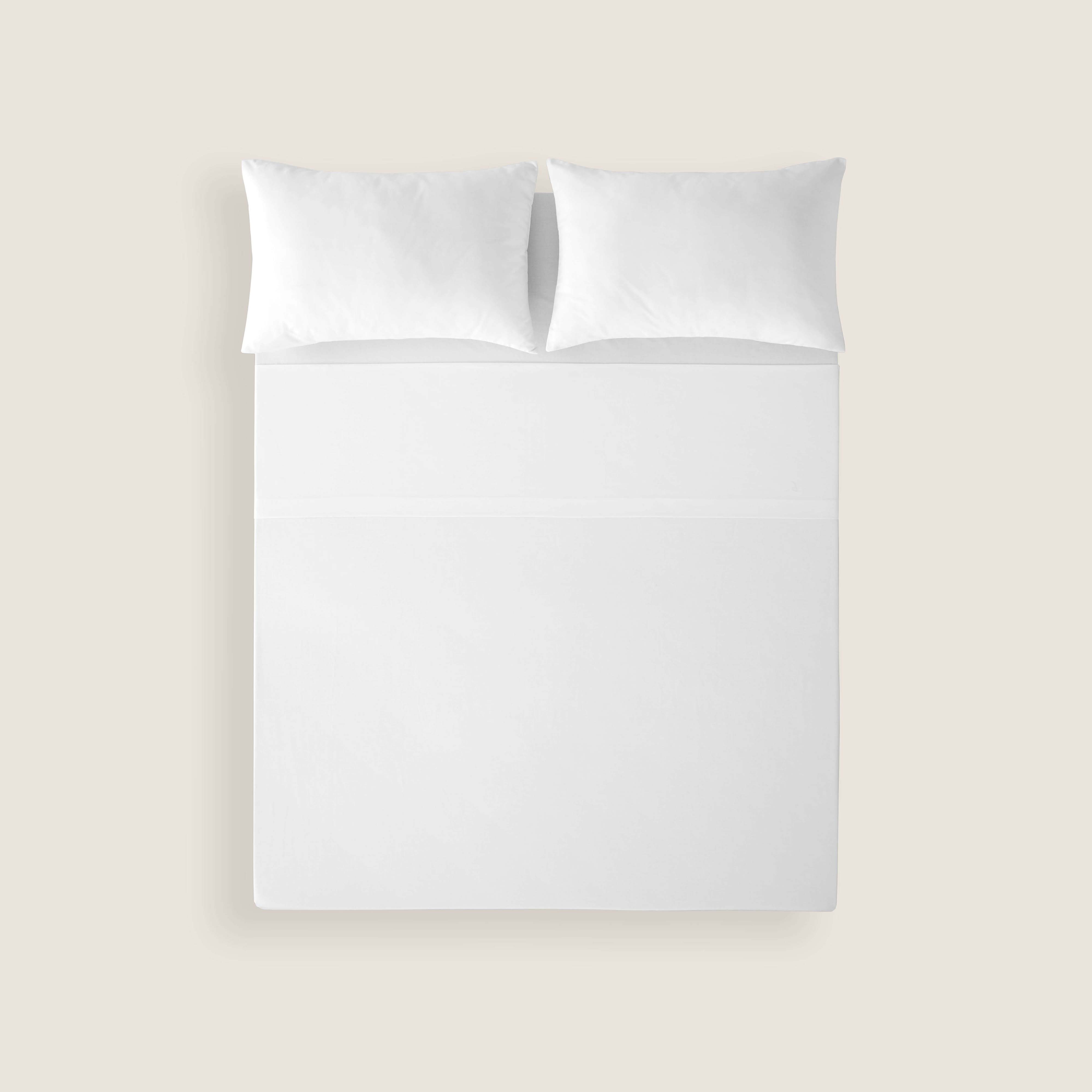 SÁBANA ENCIMERA 100% ALGODÓN BLANCO
