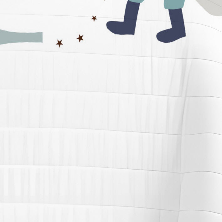 COLCHA BOUTI REVERSIBLE ESTAMPADA BEBÉ CUNA JUNGLA NIÑO 100% ALGODÓN