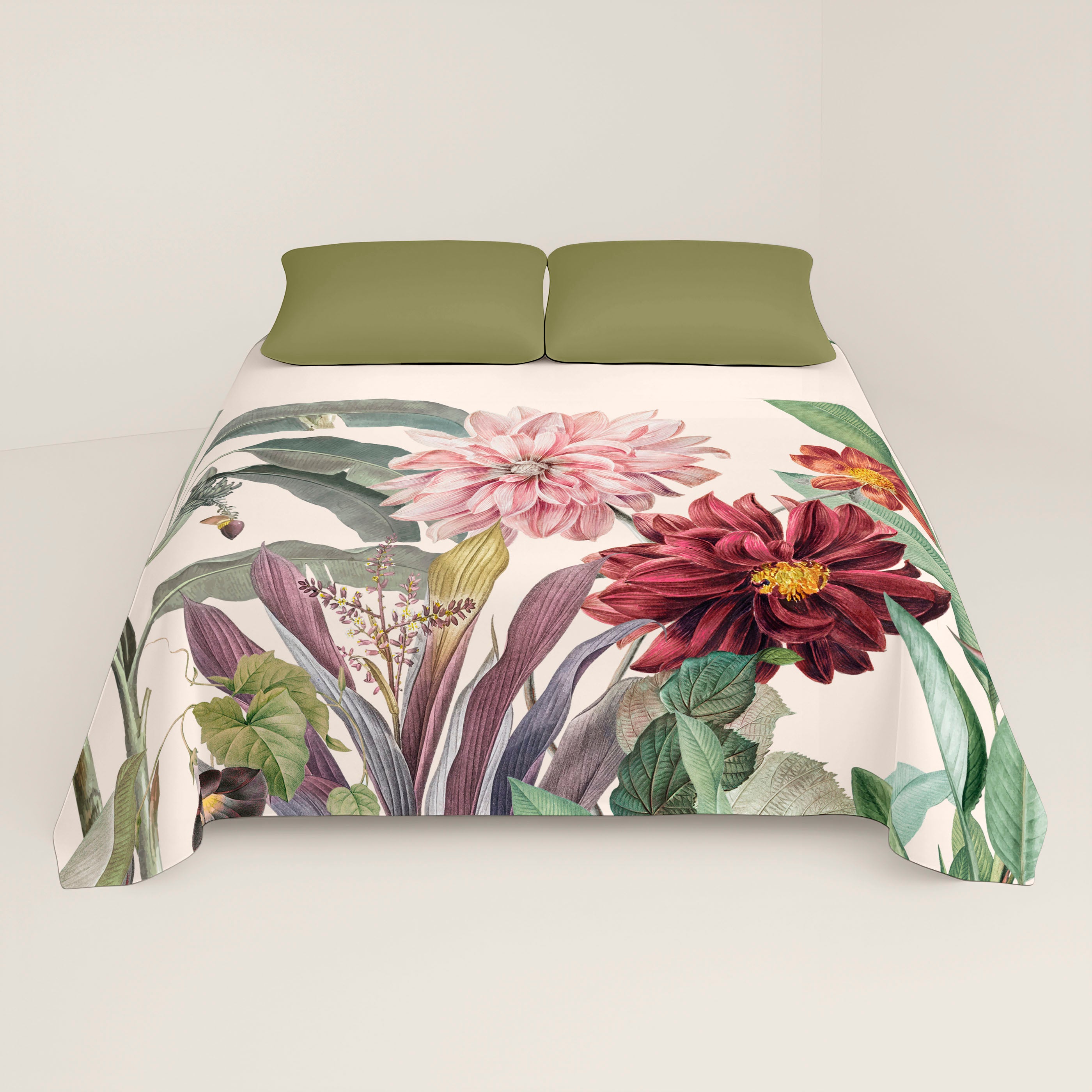 JUEGO SÁBANAS ESTAMPADAS MIRELLE 100% ALGODÓN