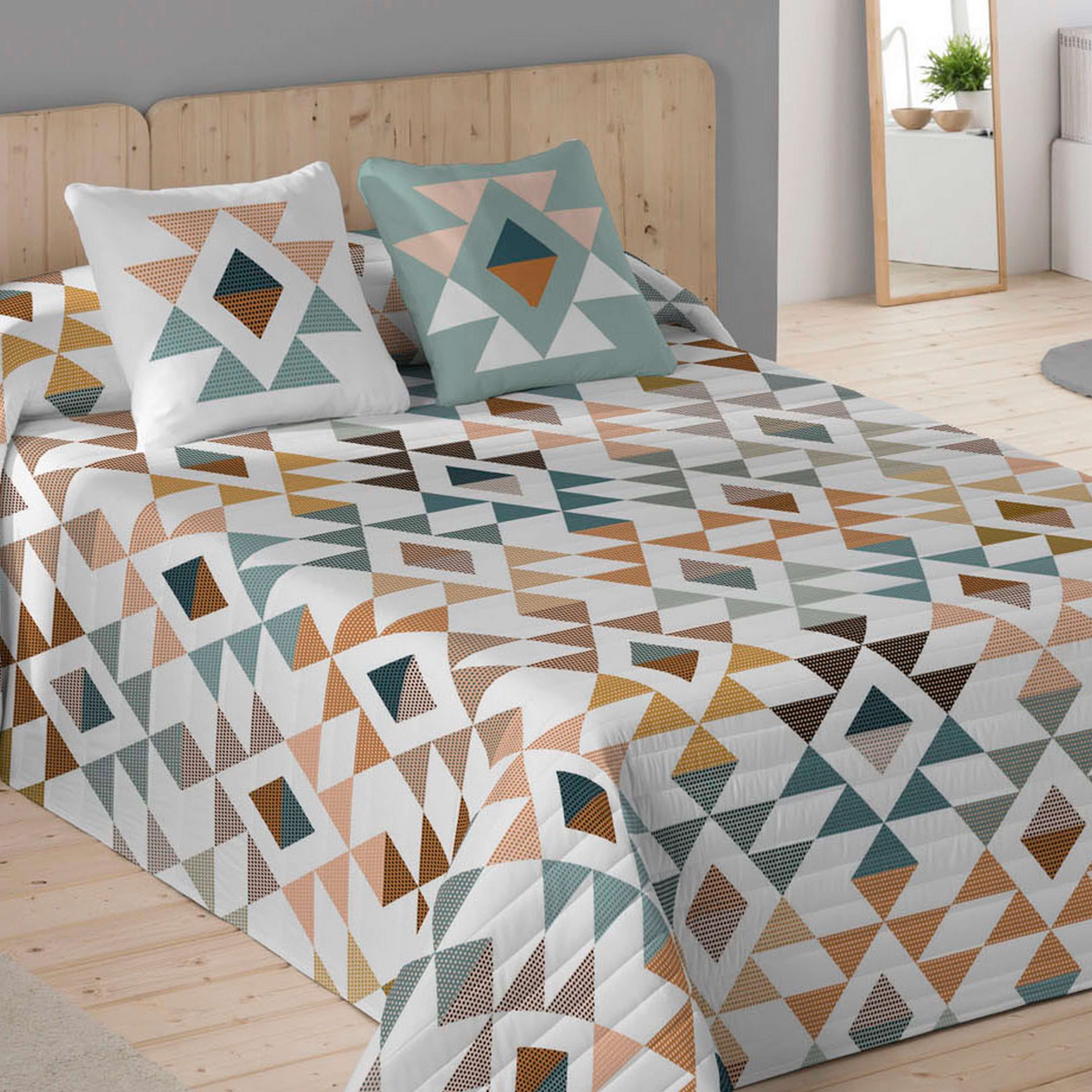 COLCHA BOUTI ESTAMPADA OLSEN 100% ALGODÓN