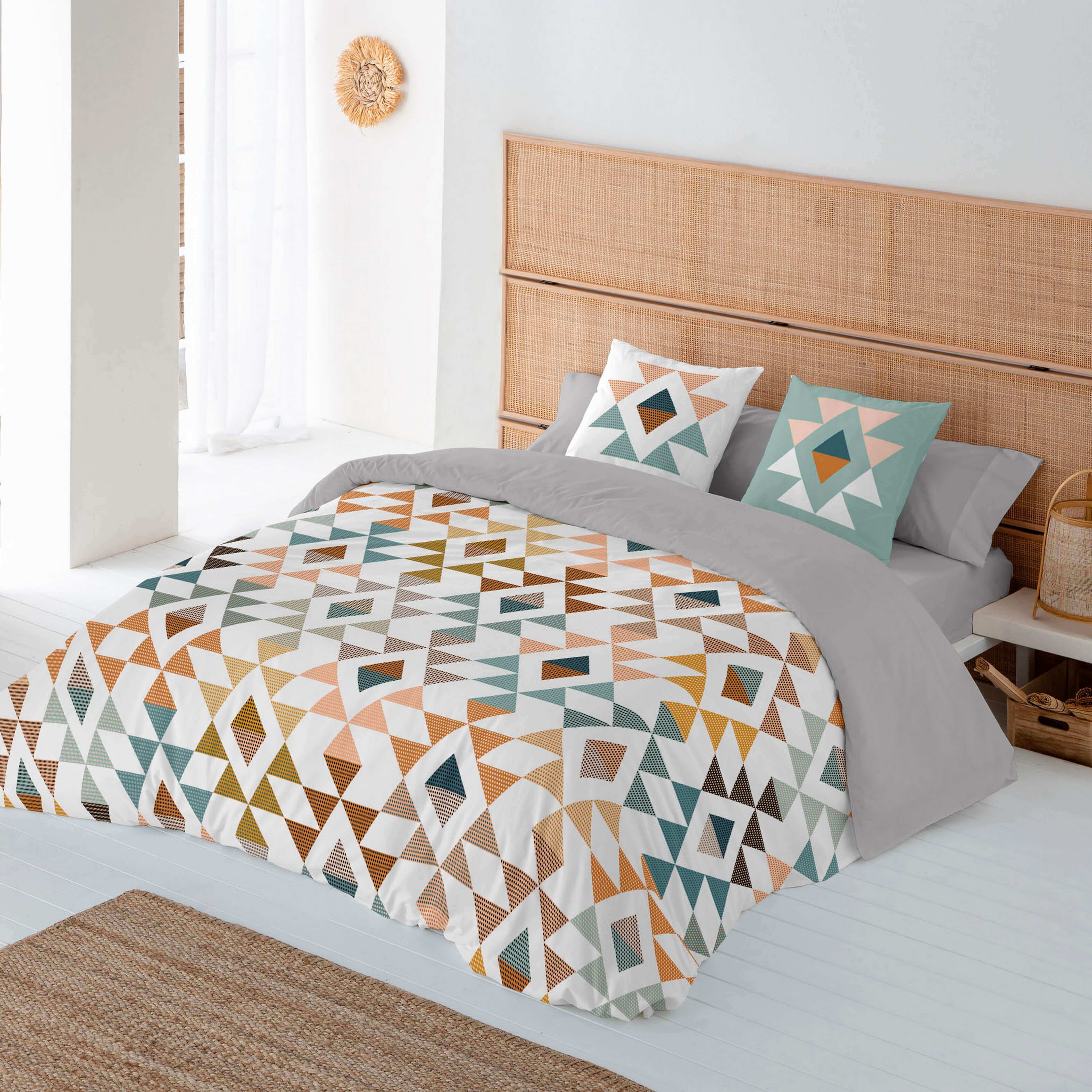 FUNDA NÓRDICA ESTAMPADA OLSEN 100% ALGODÓN