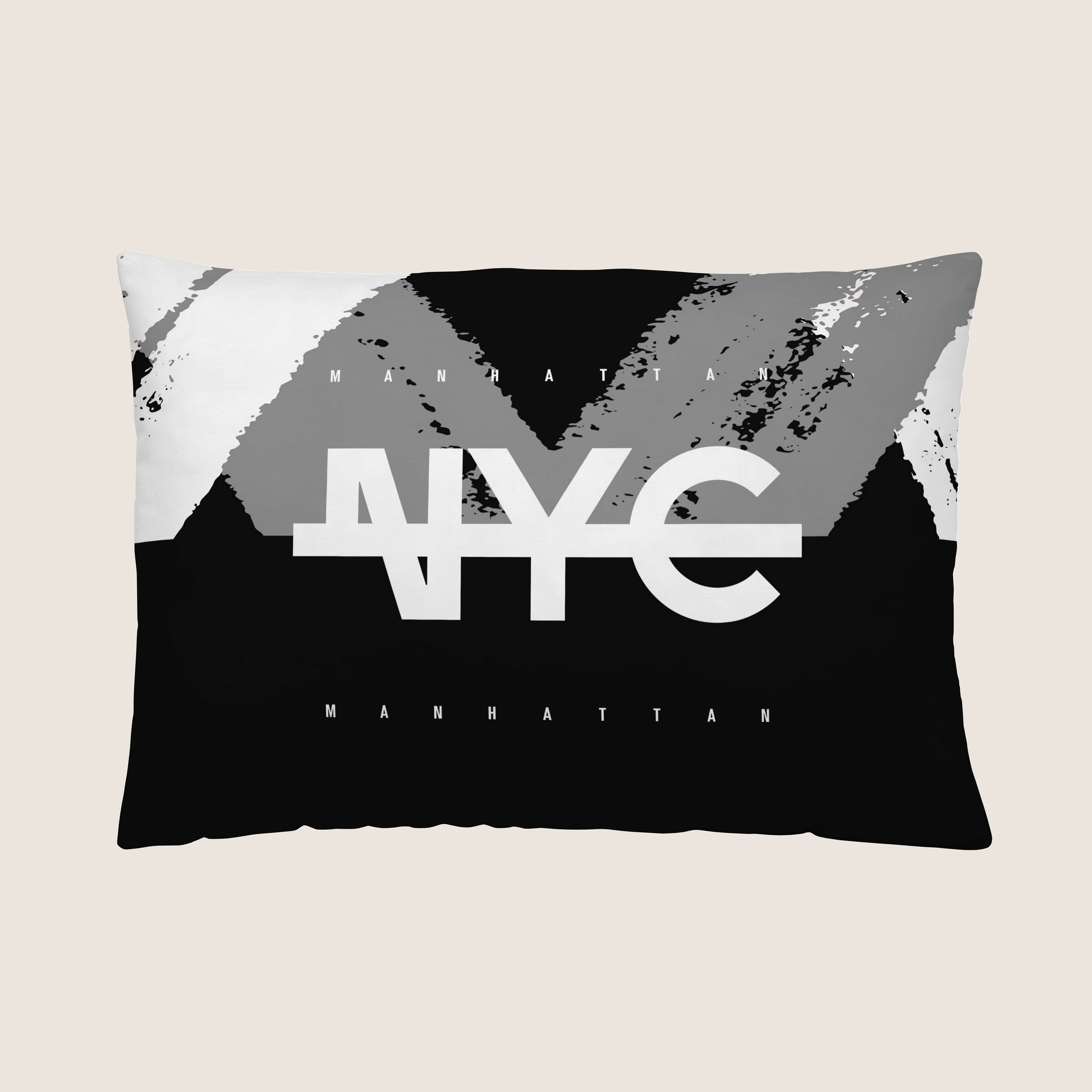 FUNDA DE COJÍN ESTAMPADO NYC 100% ALGODÓN