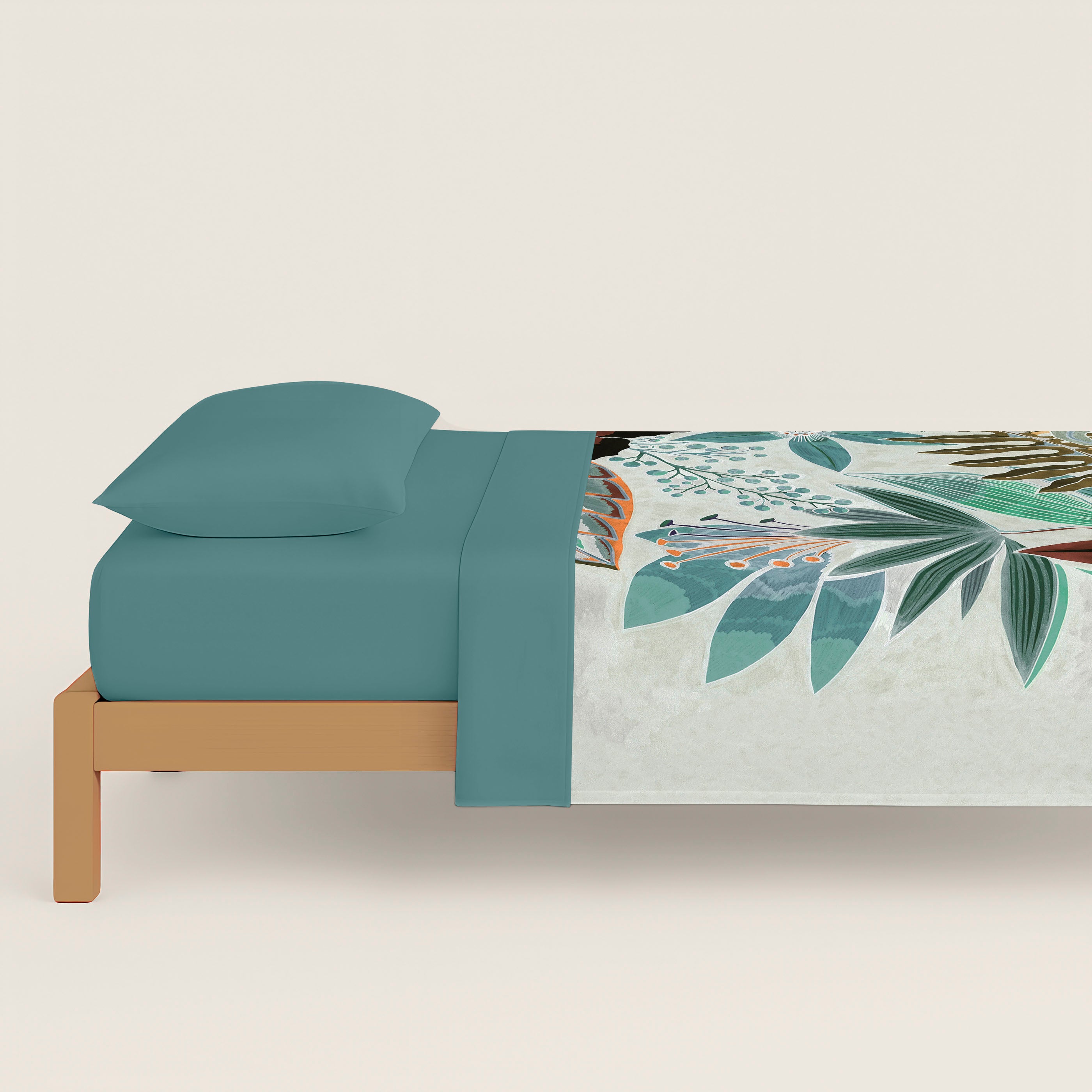 FUNDA NÓRDICA ESTAMPADA SORELA 100% ALGODÓN