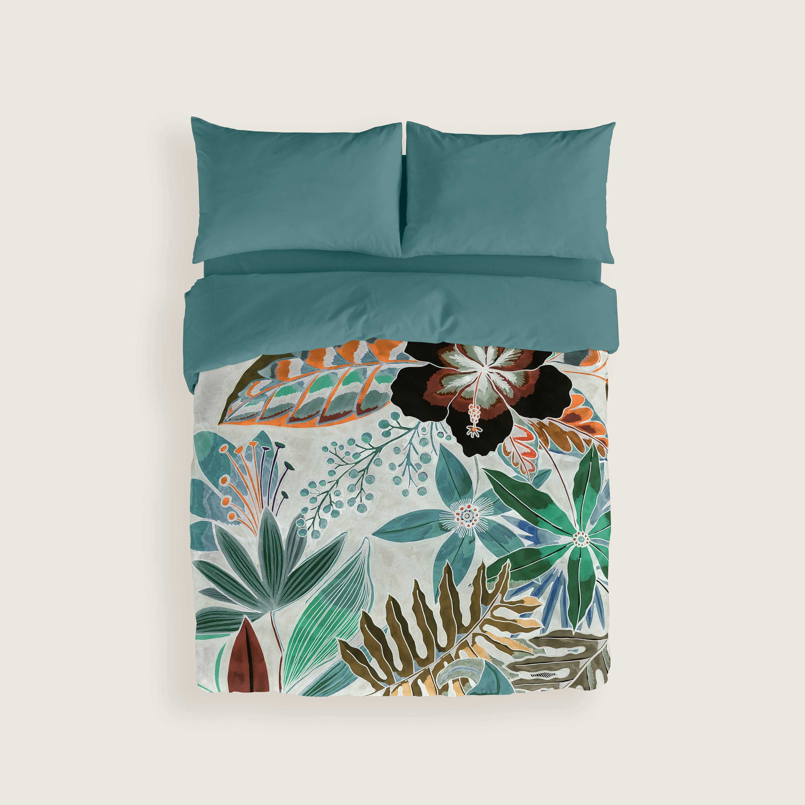 FUNDA NÓRDICA ESTAMPADA SORELA 100% ALGODÓN