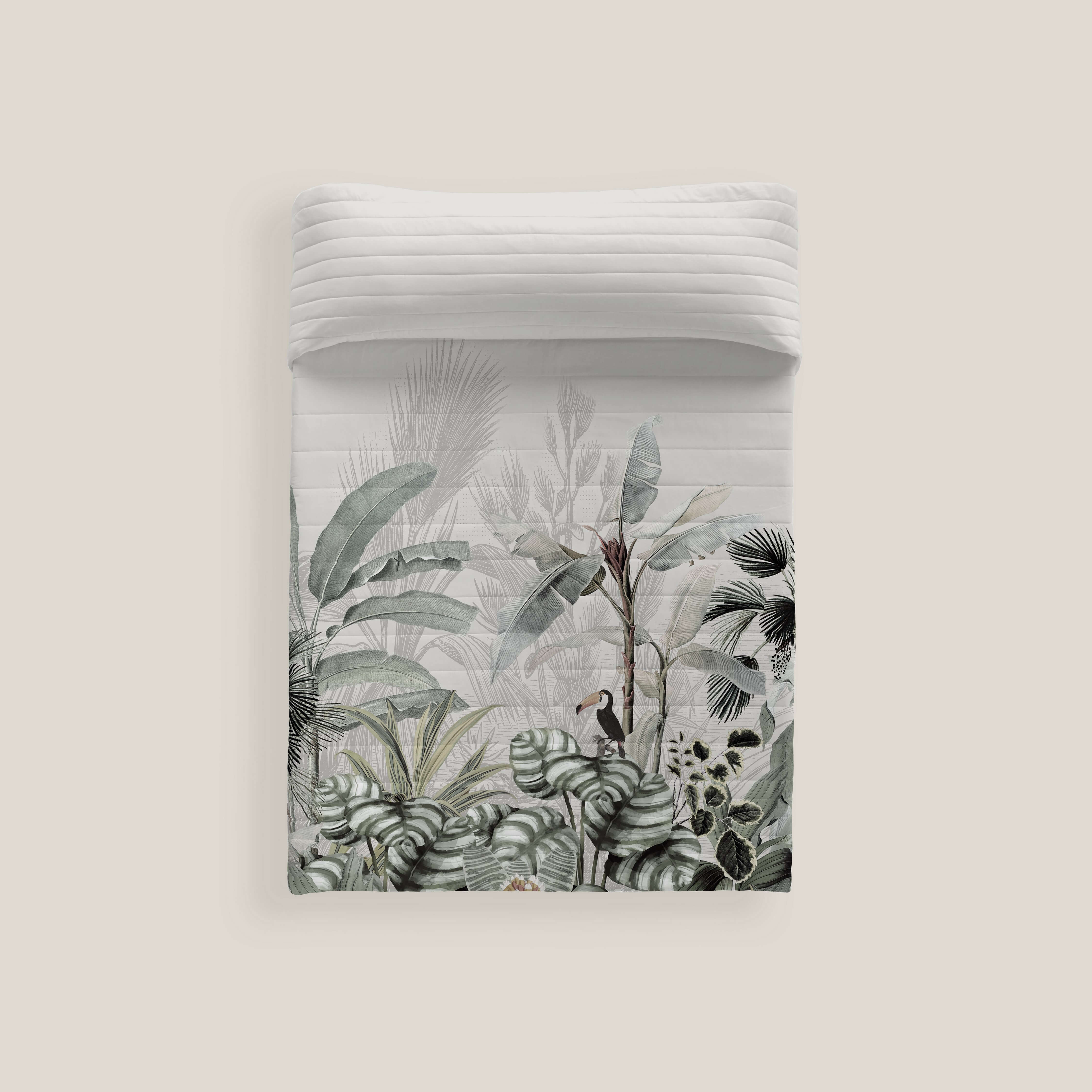 COLCHA BOUTI ESTAMPADA AMAZONIA 100% ALGODÓN