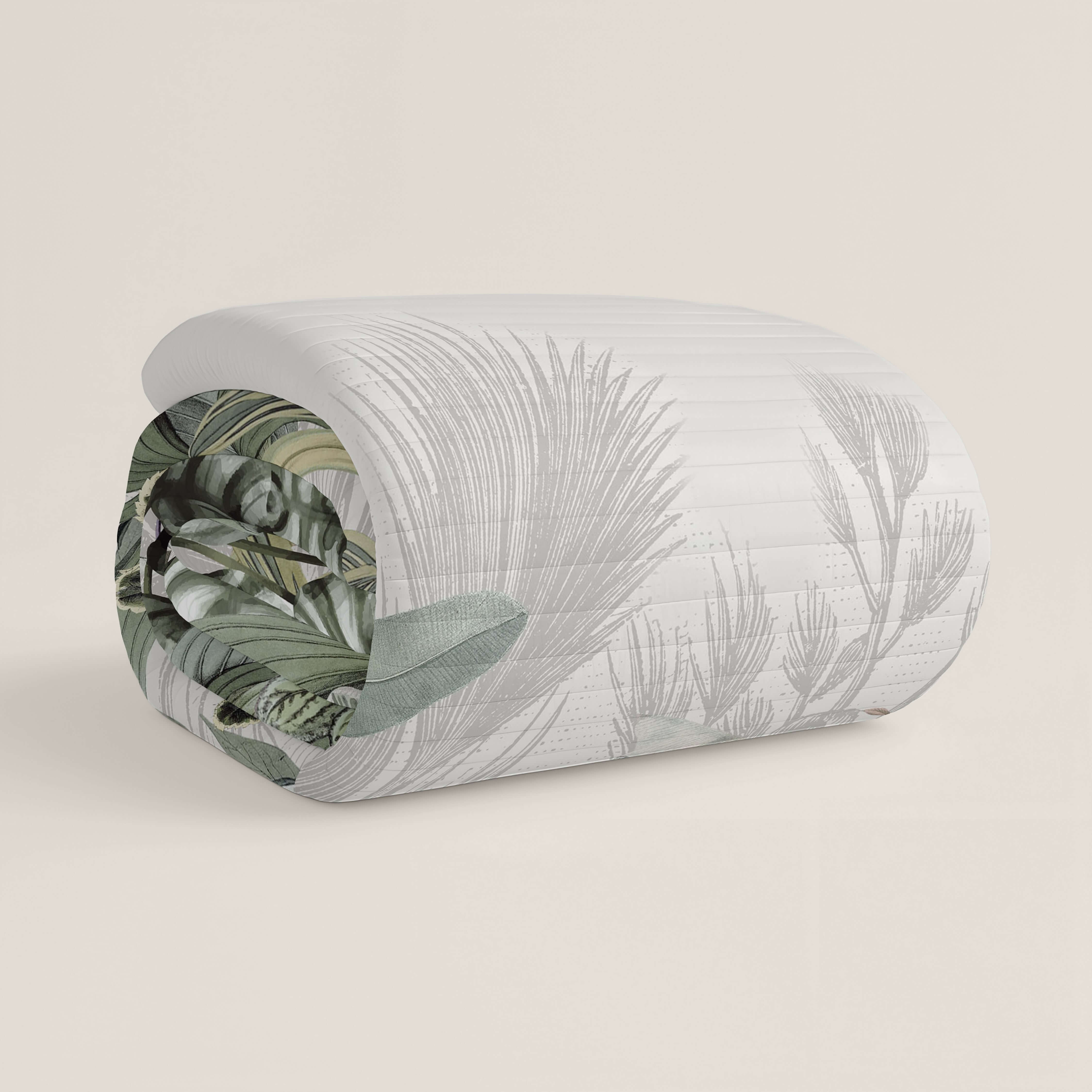 COLCHA BOUTI ESTAMPADA AMAZONIA 100% ALGODÓN