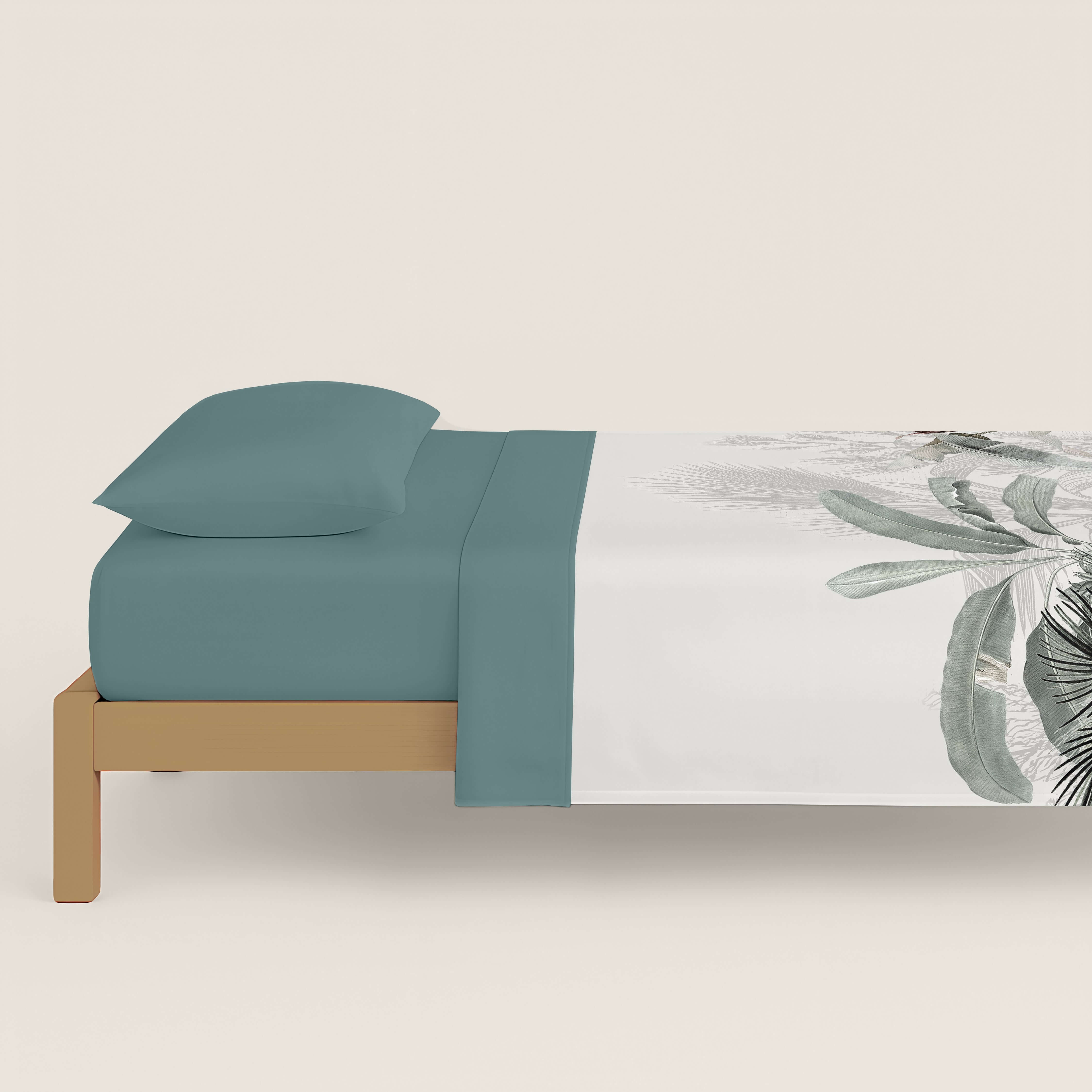 FUNDA NÓRDICA ESTAMPADA AMAZONIA 100% ALGODÓN