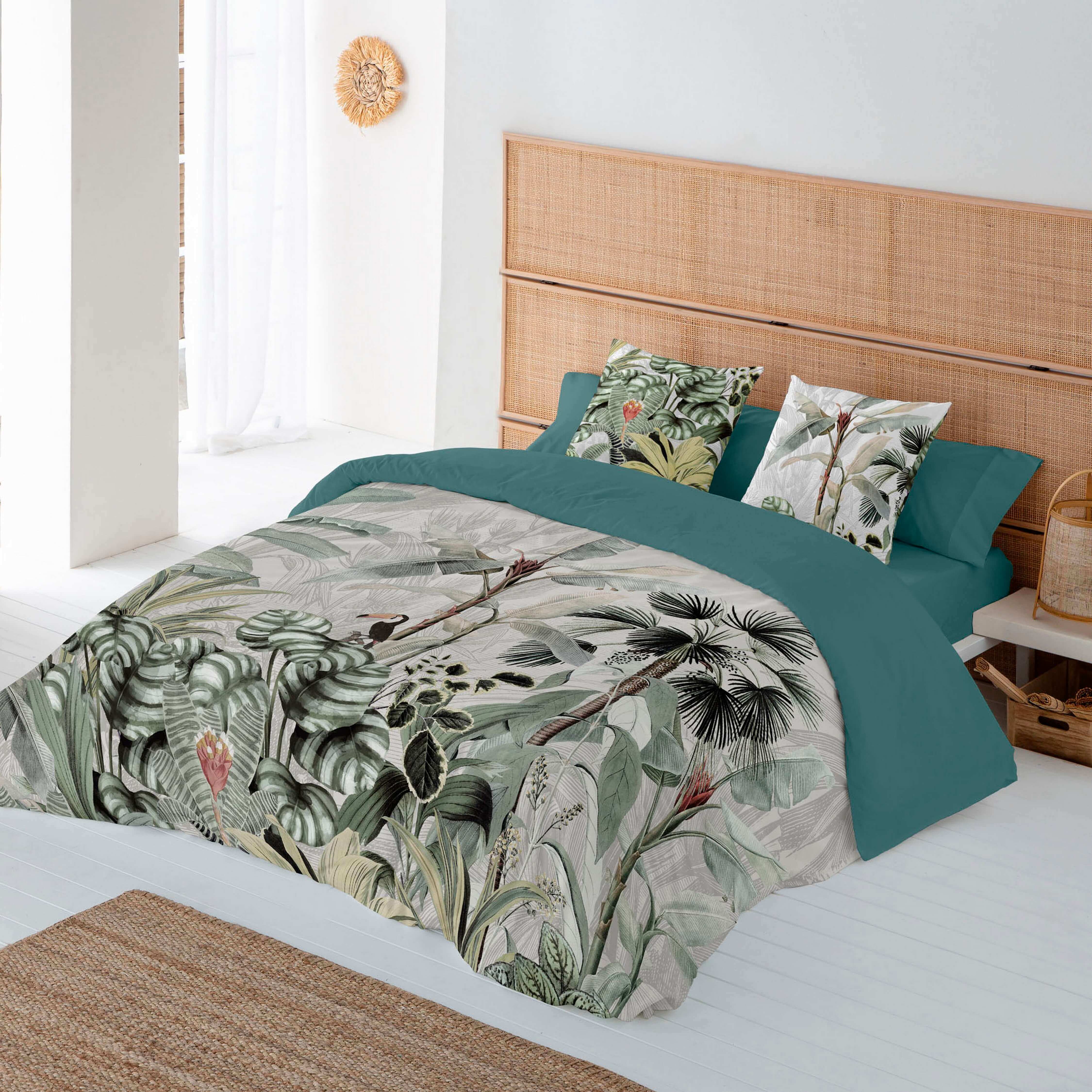 FUNDA NÓRDICA ESTAMPADA AMAZONIA 100% ALGODÓN