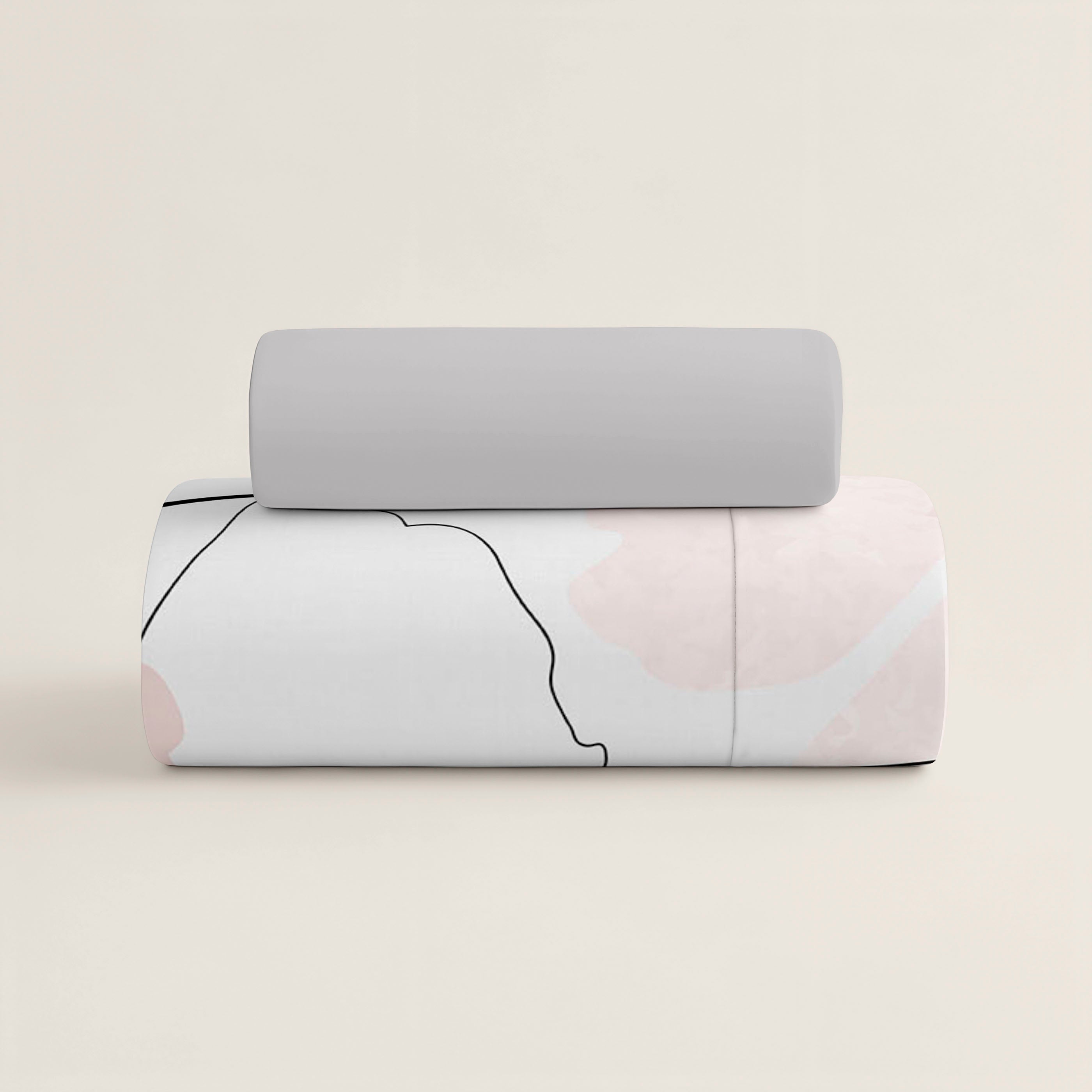 FUNDA NÓRDICA ESTAMPADA GINGKA 100% ALGODÓN