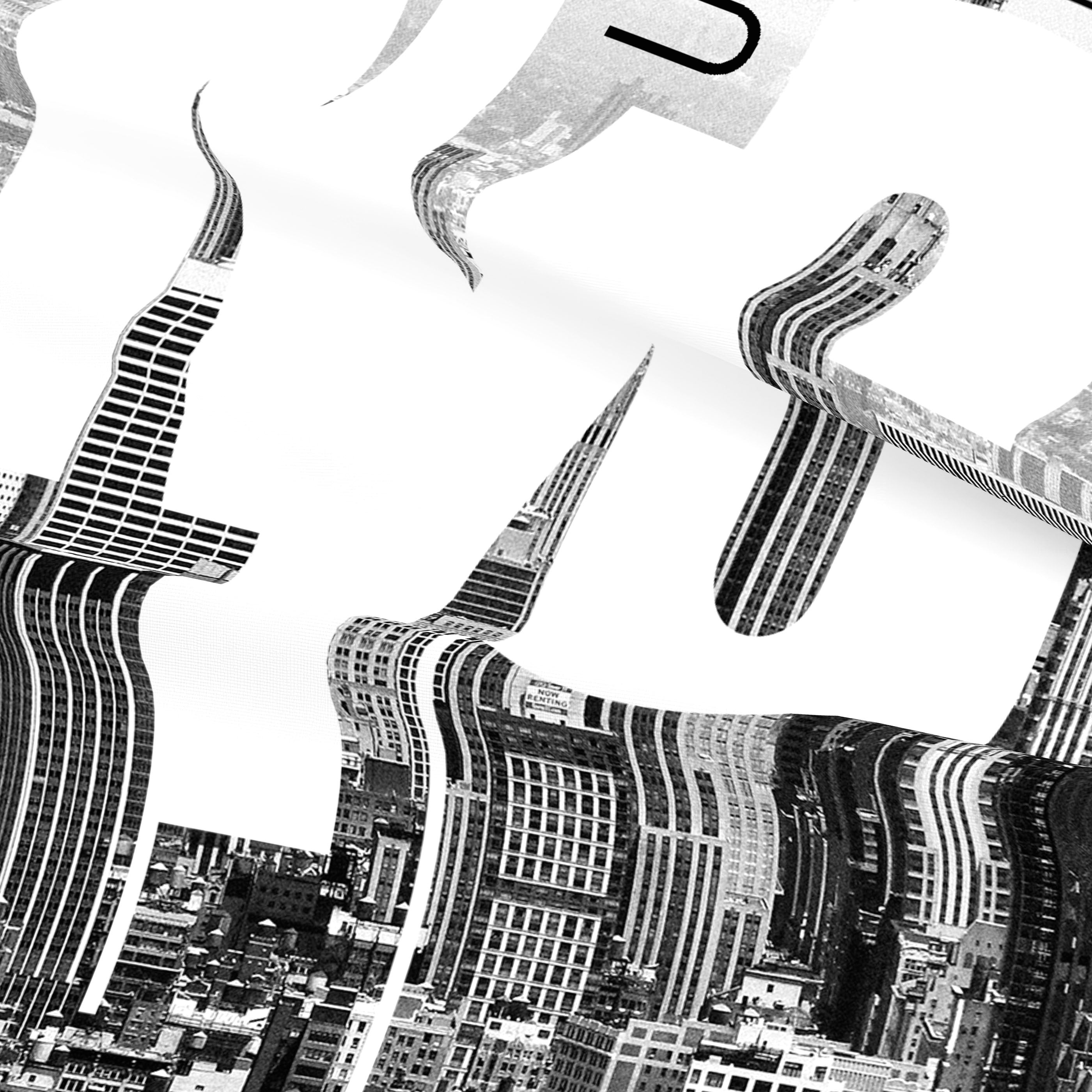JUEGO SÁBANAS ESTAMPADAS NYC 100% ALGODÓN