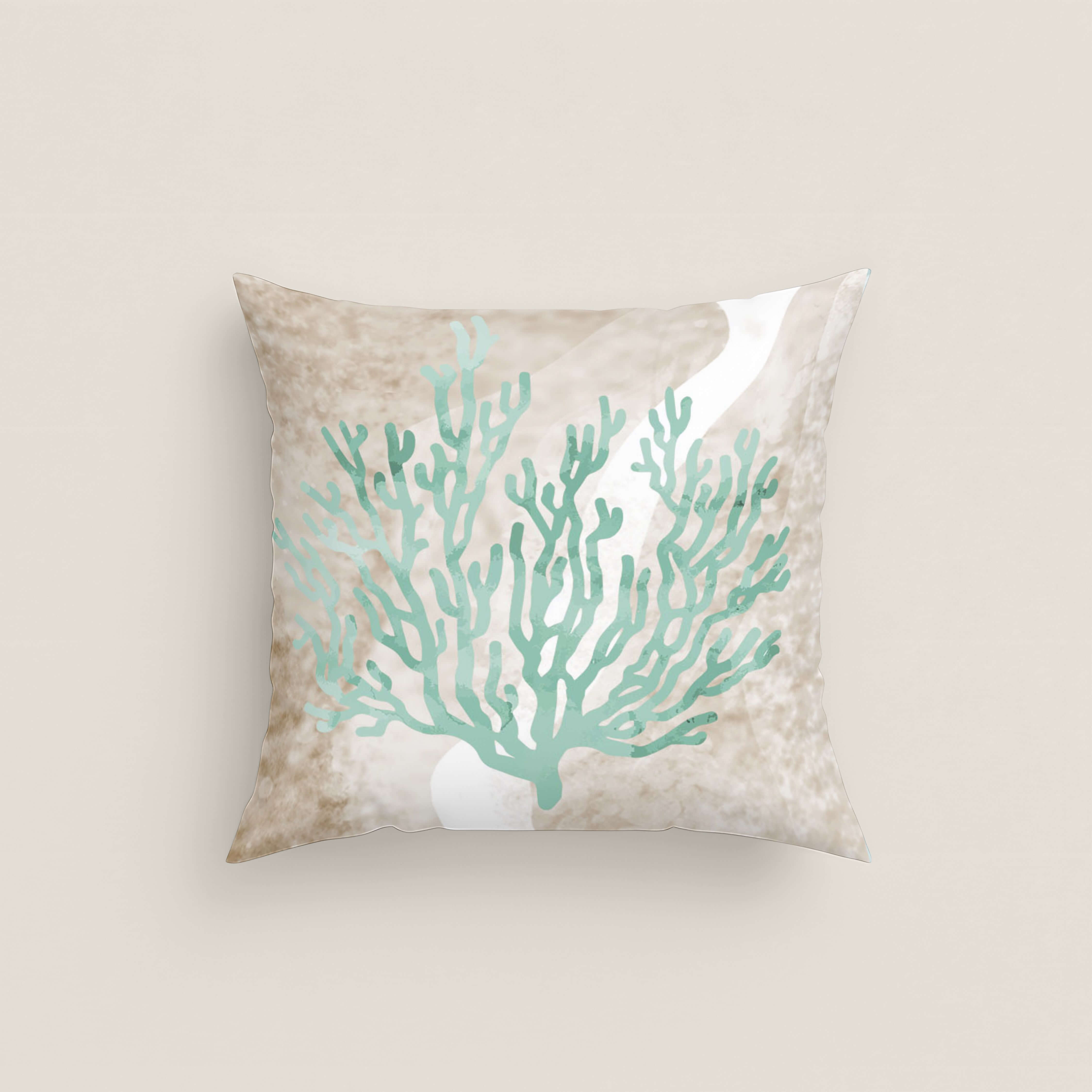 FUNDA DE COJÍN ESTAMPADO SEA SALT 100% ALGODÓN