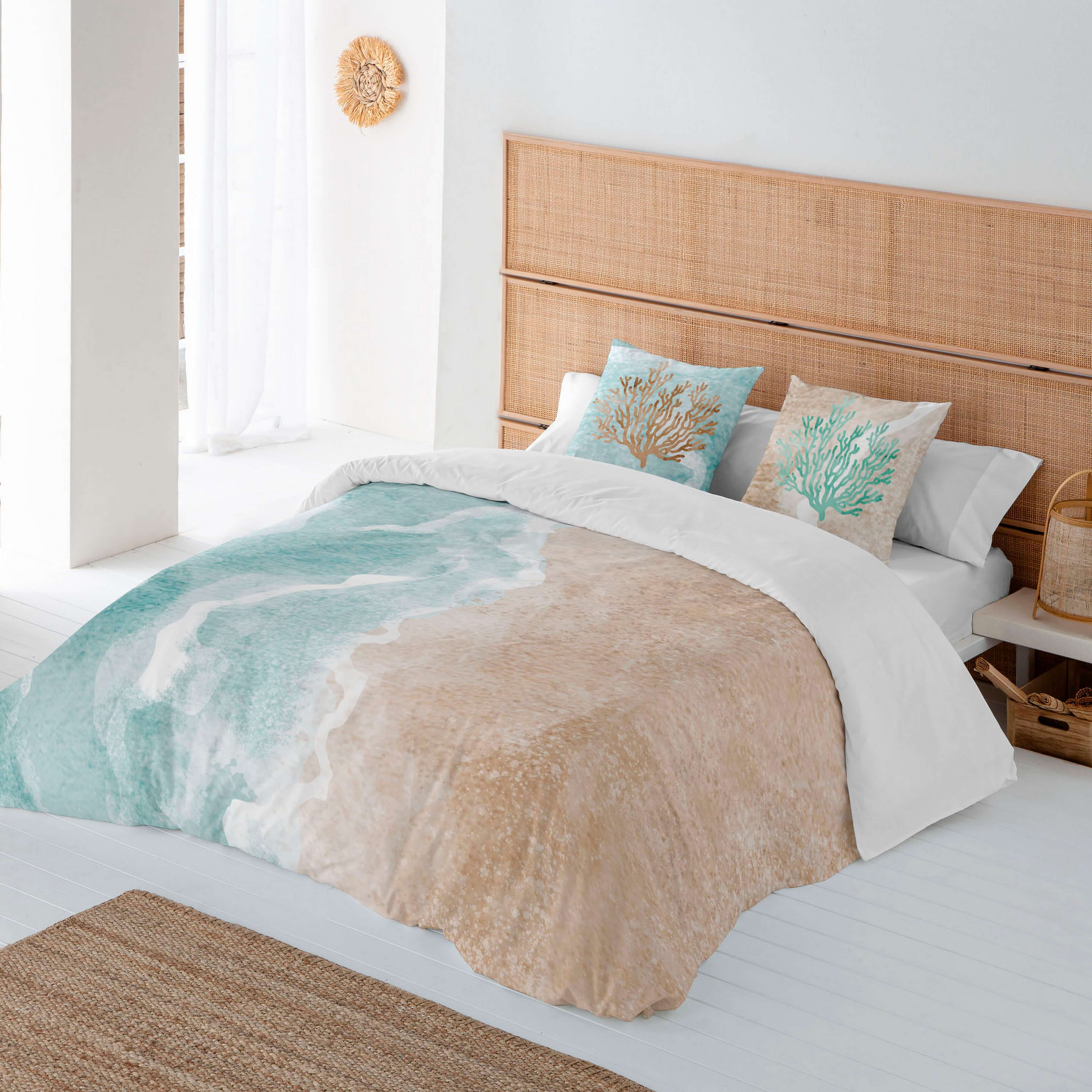 FUNDA NÓRDICA ESTAMPADA SEA SALT 100% ALGODÓN