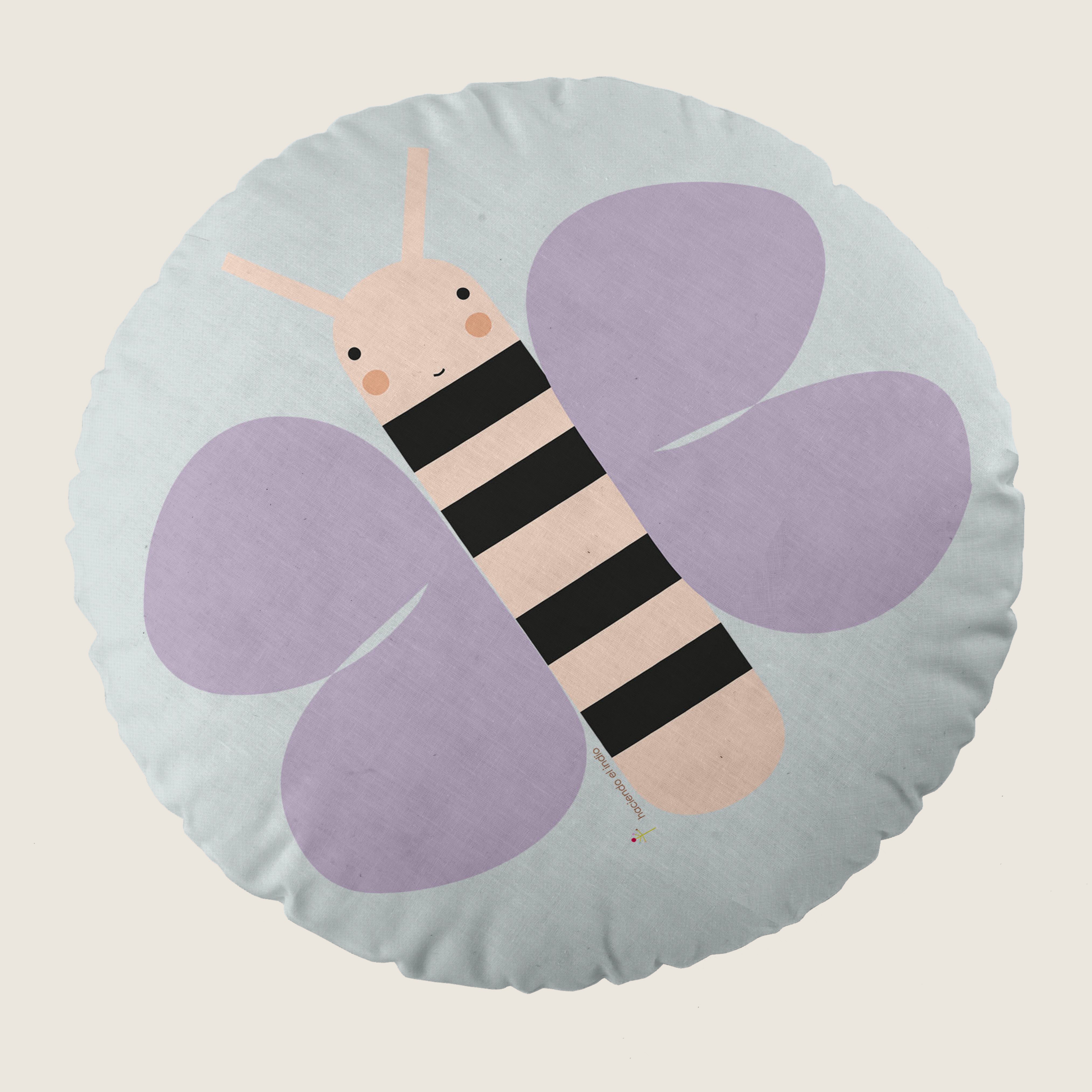 COJÍN REDONDO INFANTIL ESTAMPADO EXPLORADORA