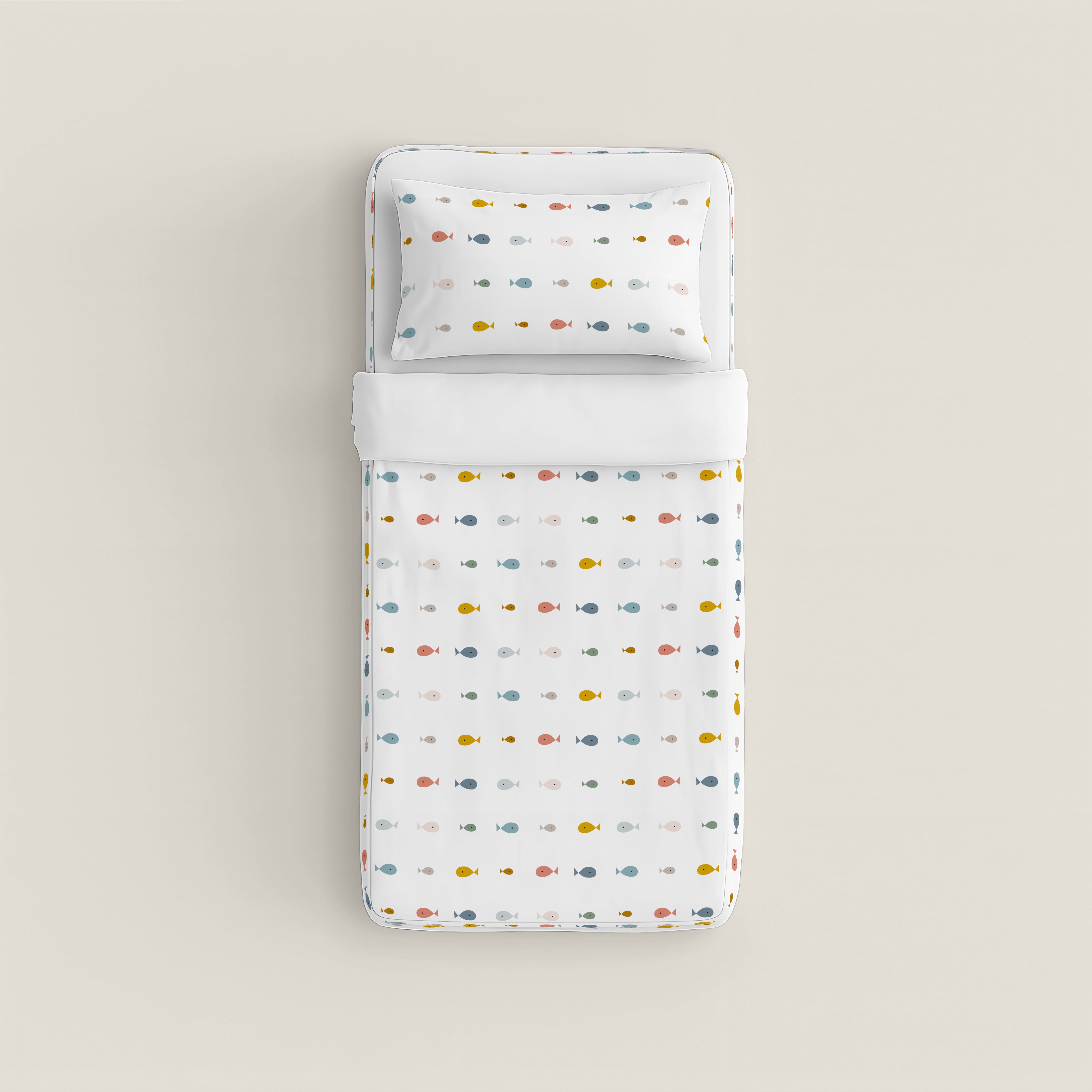 SACCO NORDICO INFANTILE MAPPAMONDO 100% COTONE