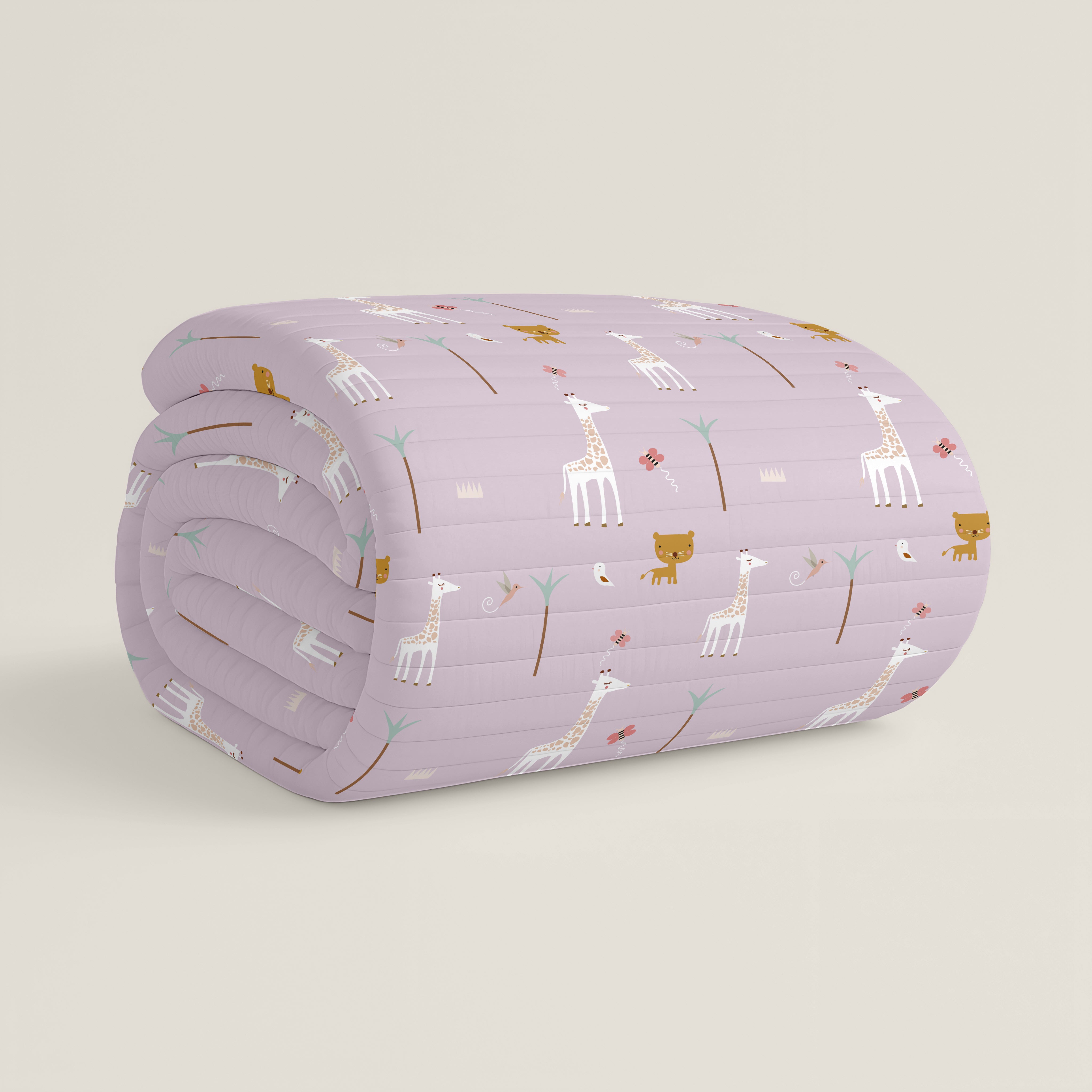 COLCHA BOUTI REVERSIBLE ESTAMPADA INFANTIL EXPLORADORA 100% ALGODÓN