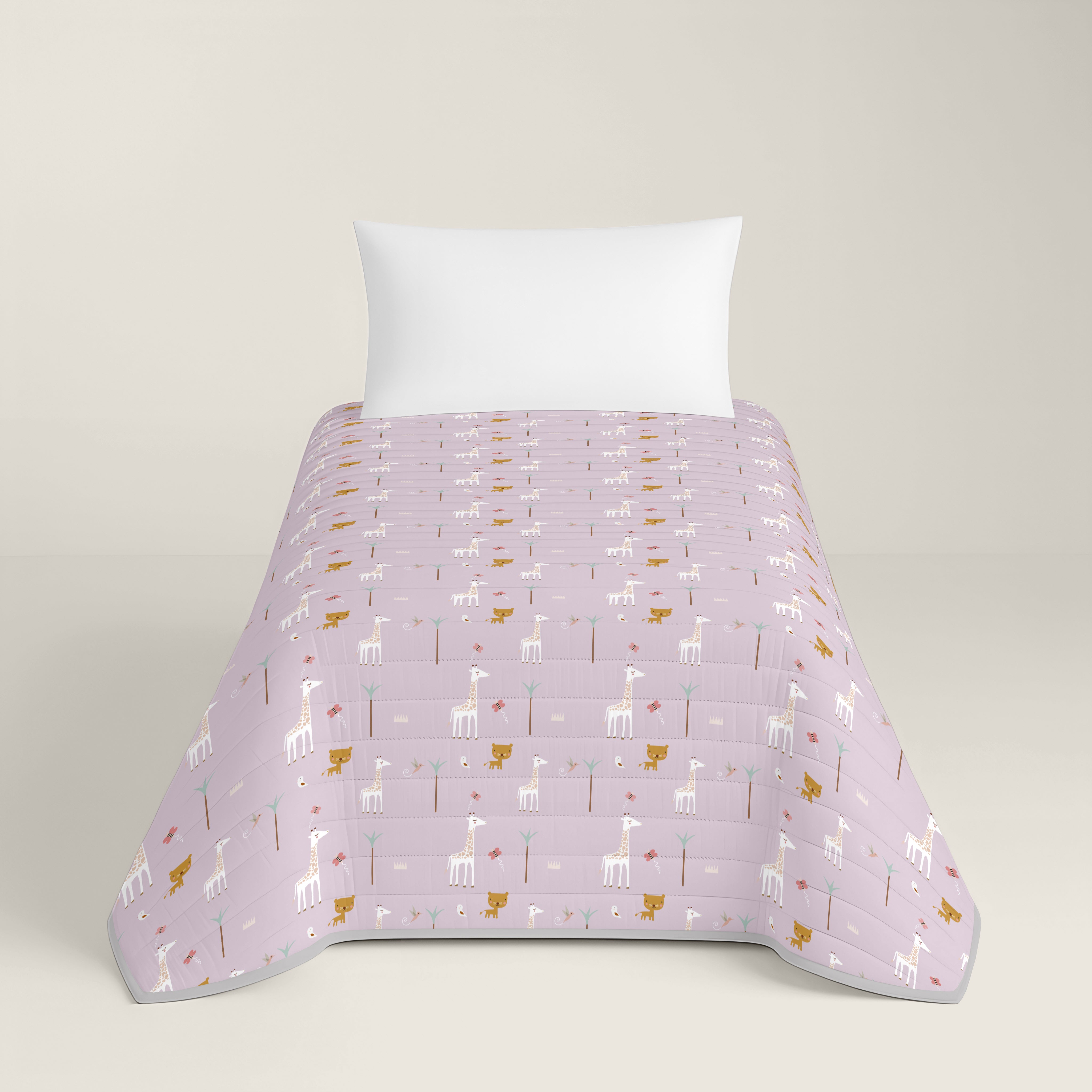 COLCHA BOUTI REVERSIBLE ESTAMPADA INFANTIL EXPLORADORA 100% ALGODÓN