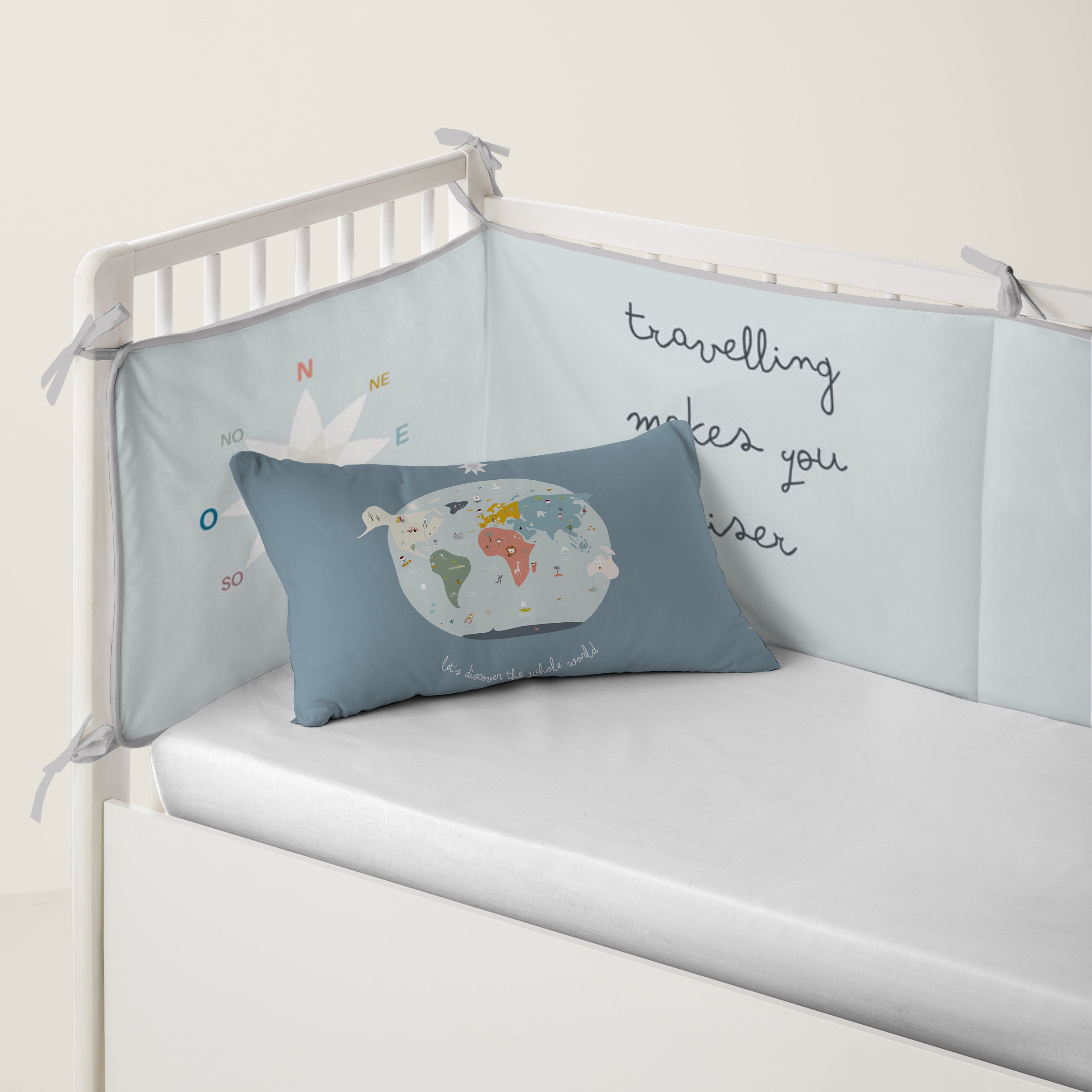 PROTECTOR CHICHONERA DE CUNA BEBÉ MAPAMUNDI