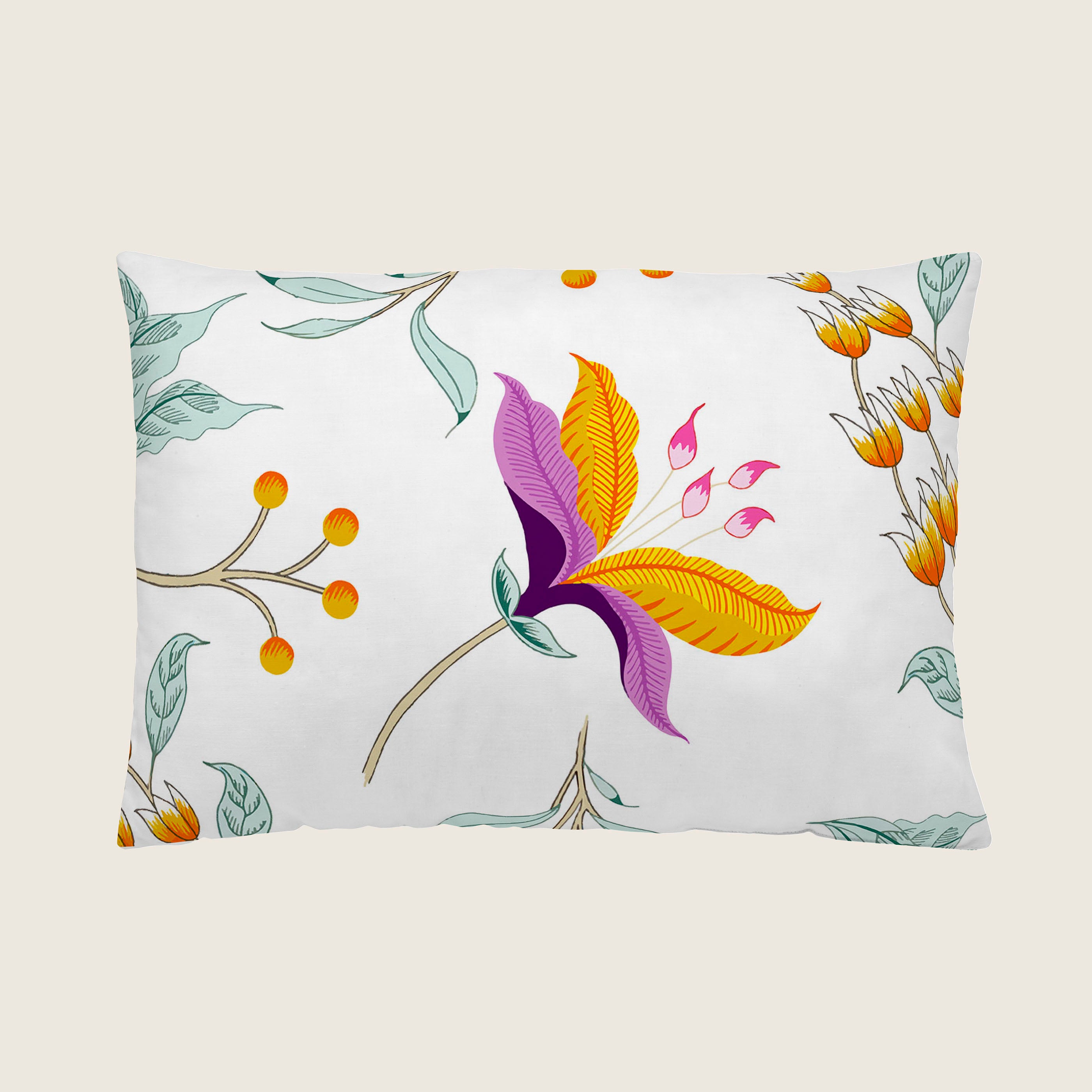 FUNDA DE COJÍN ESTAMPADO SELENA 100% ALGODÓN