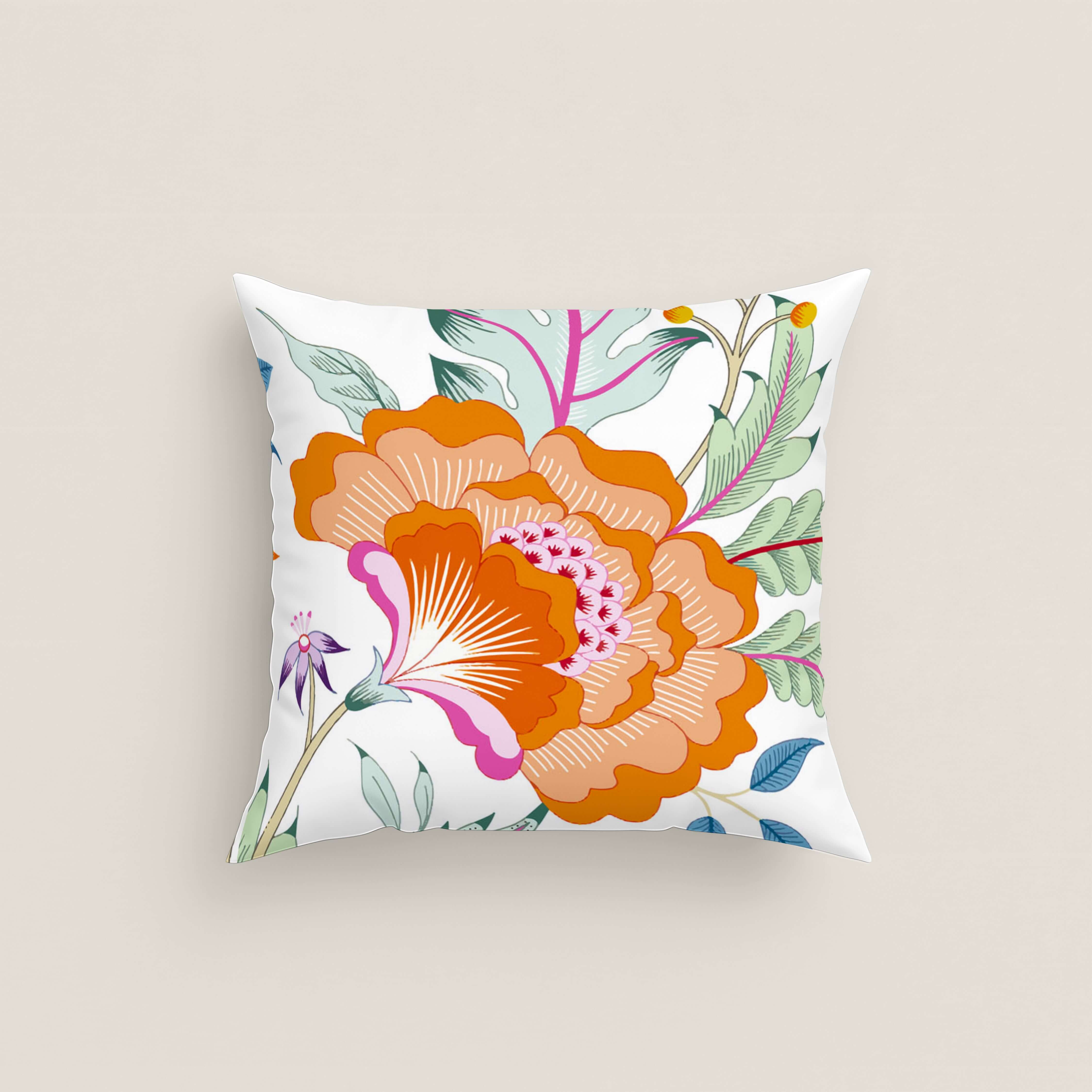 FUNDA DE COJÍN ESTAMPADO SELENA 100% ALGODÓN