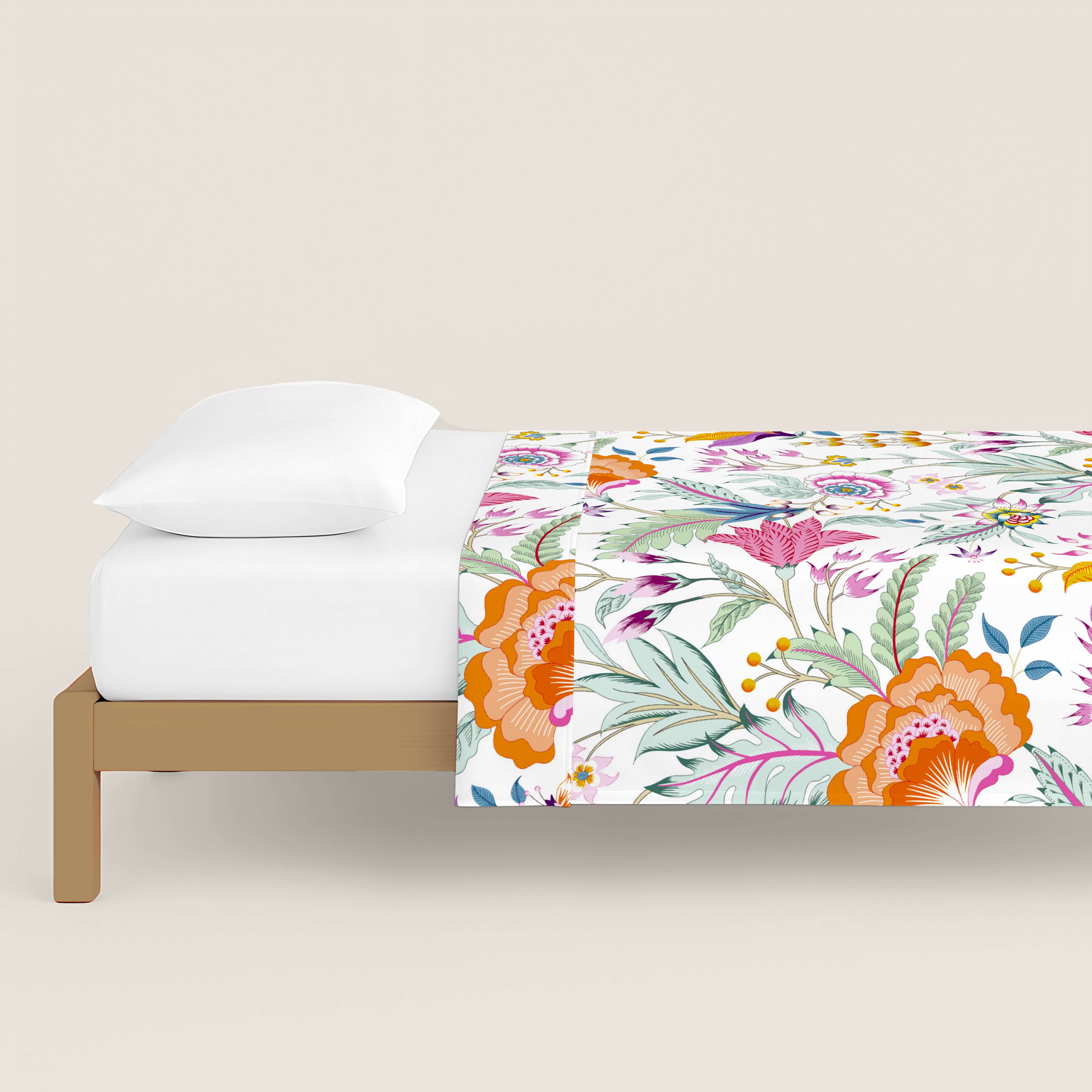 JUEGO SÁBANAS ESTAMPADAS SELENA 100% ALGODÓN