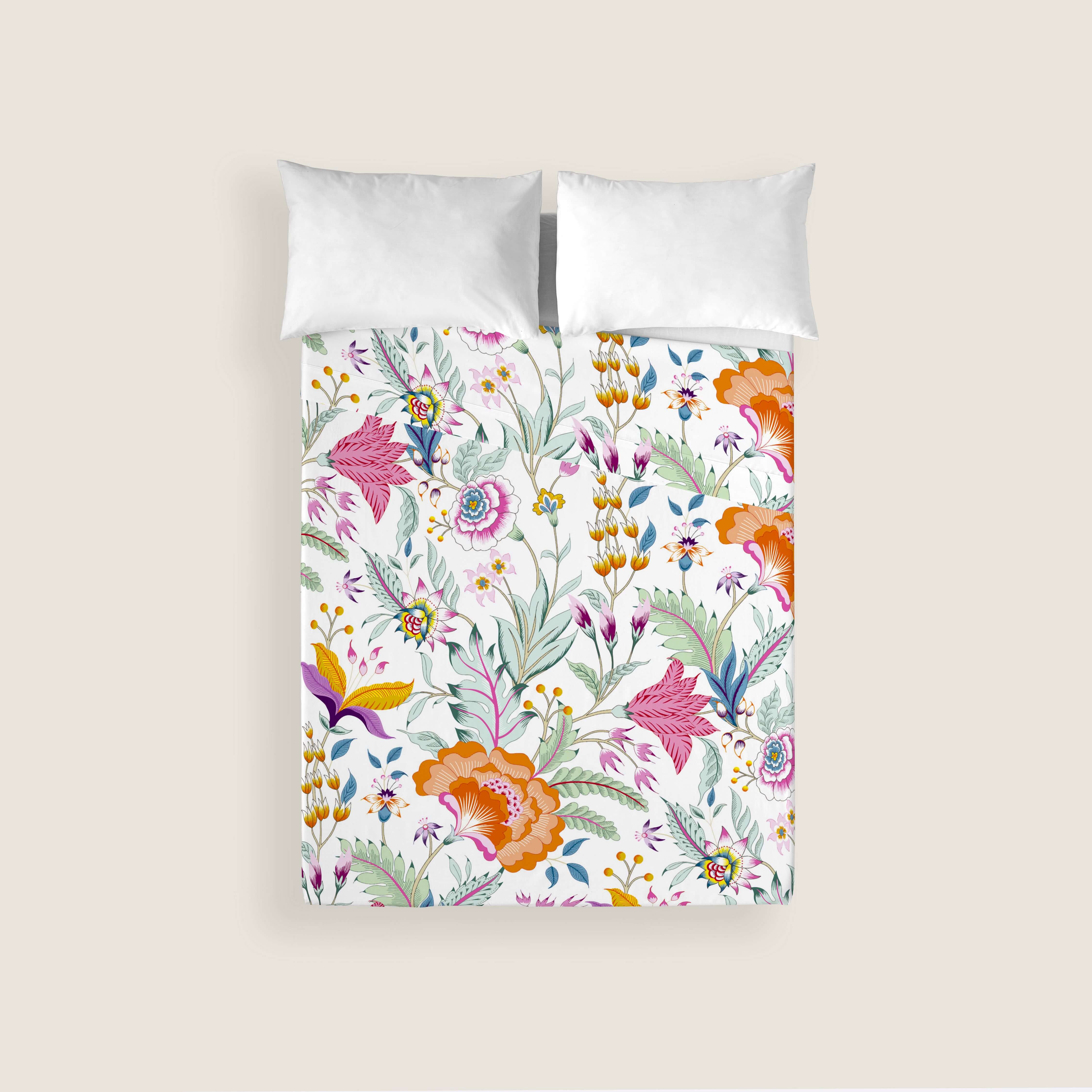 JUEGO SÁBANAS ESTAMPADAS SELENA 100% ALGODÓN