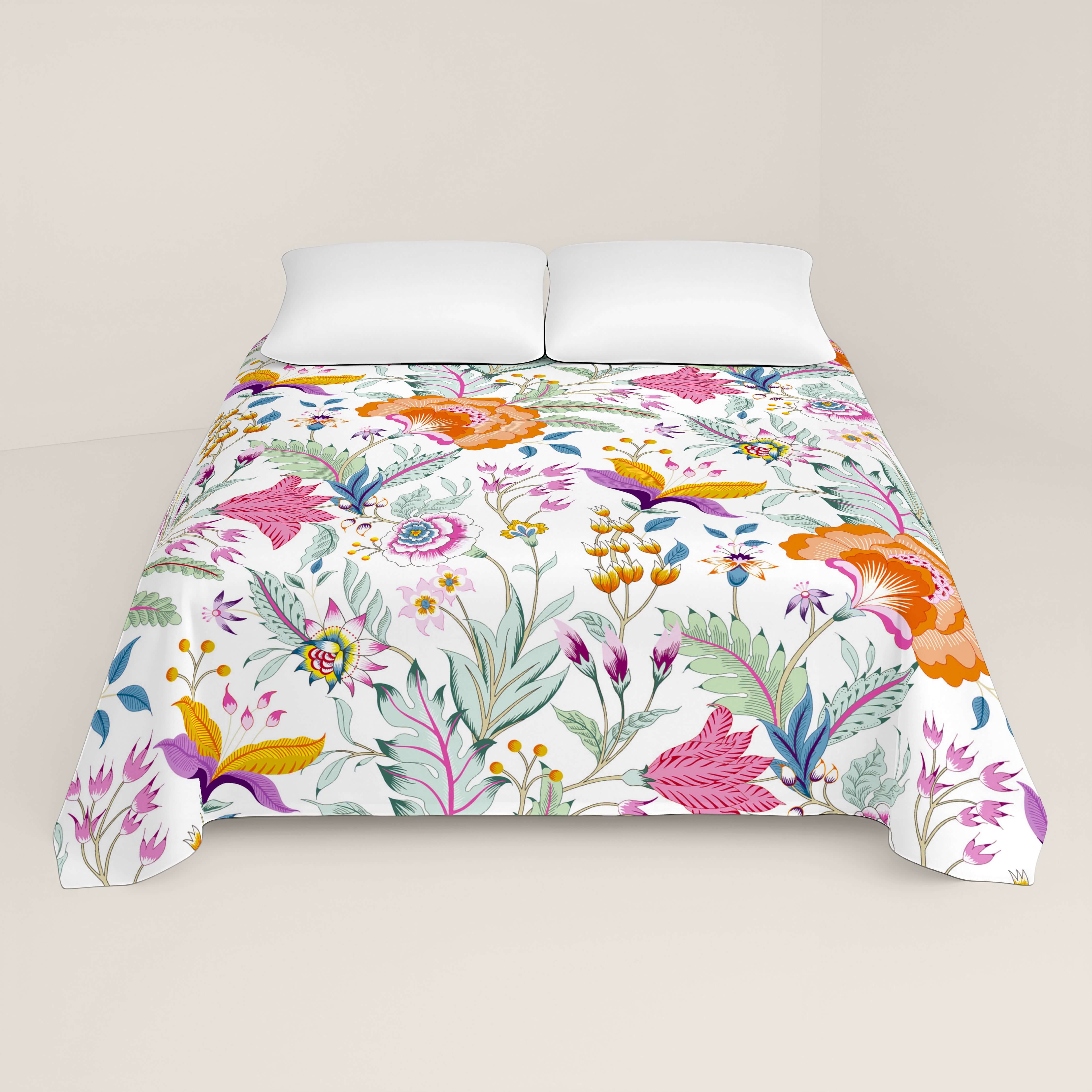 JUEGO SÁBANAS ESTAMPADAS SELENA 100% ALGODÓN