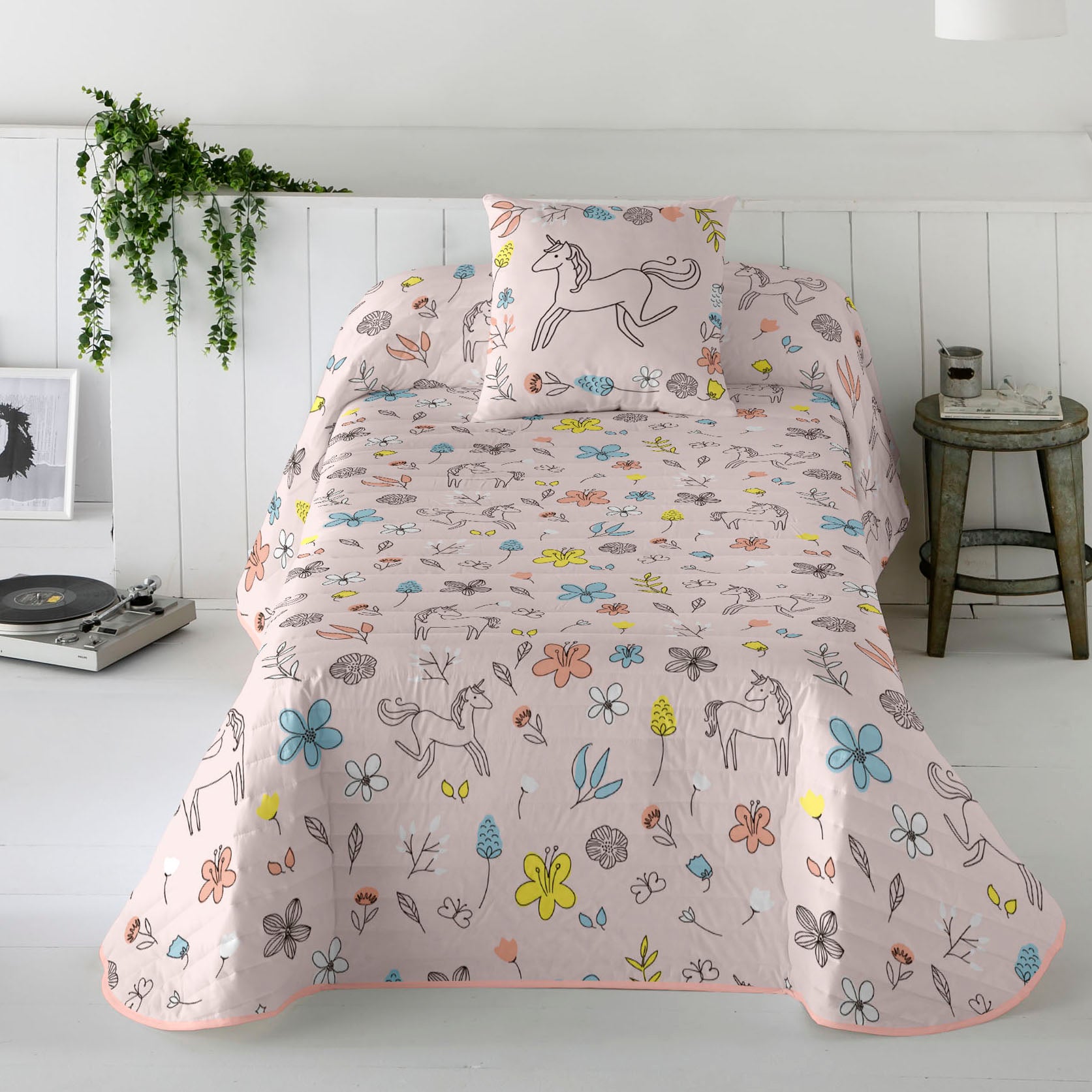 COLCHA BOUTI ESTAMPADA INFANTIL DINKY 100% ALGODÓN