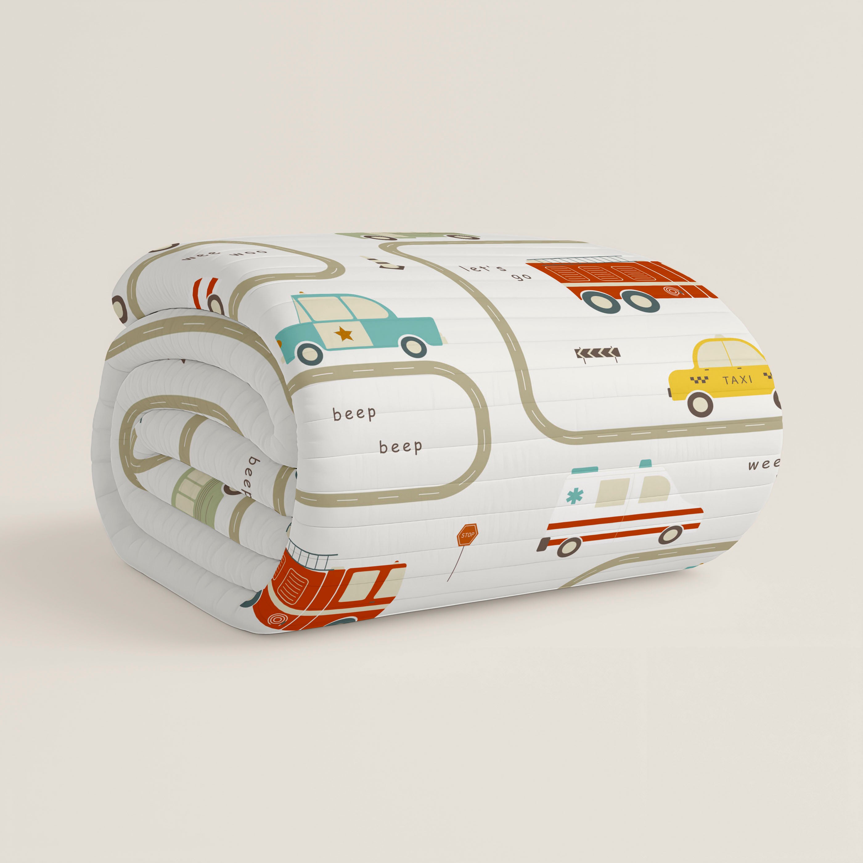 COLCHA BOUTI ESTAMPADA INFANTIL GREM 100% ALGODÓN