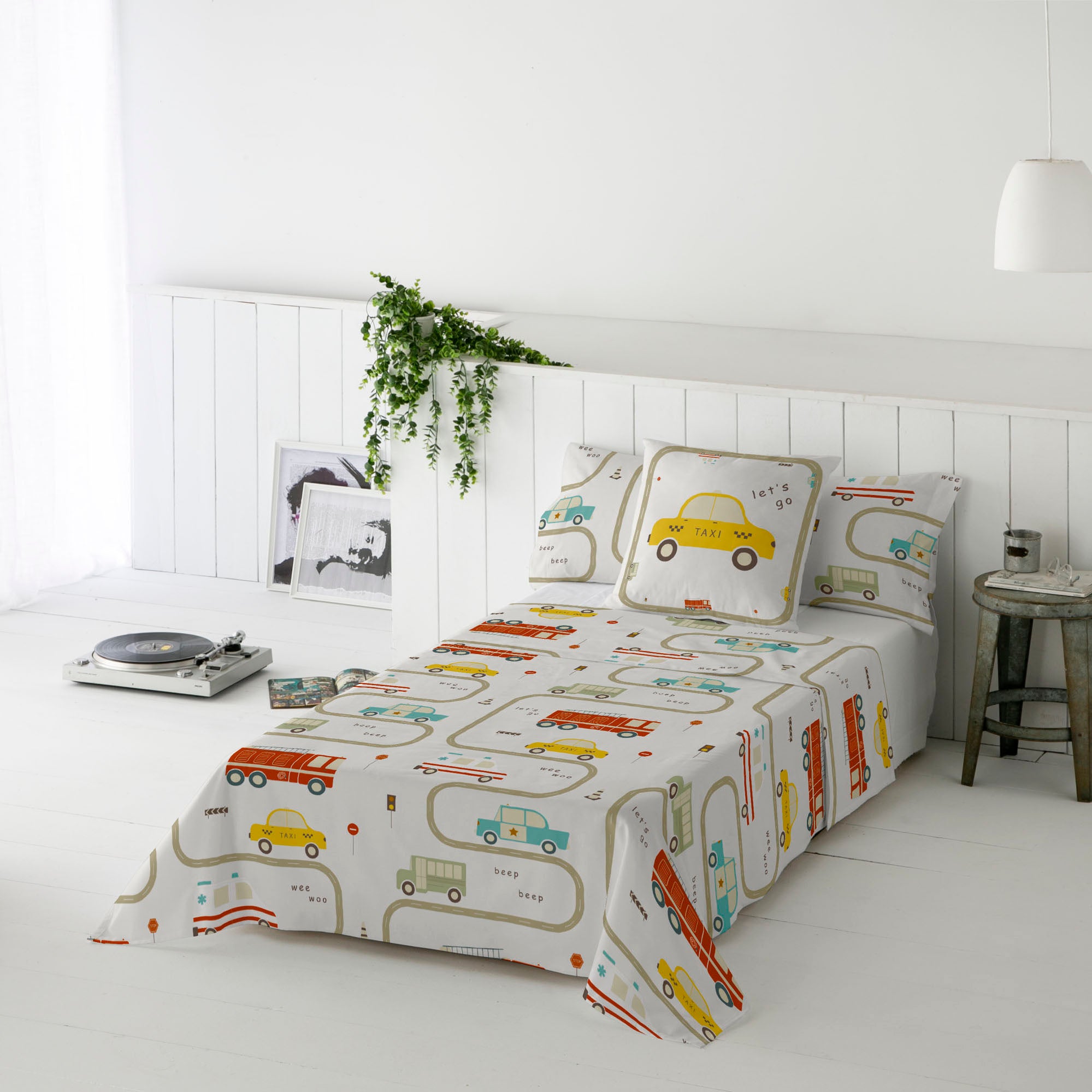 JUEGO SÁBANAS ESTAMPADAS INFANTIL GREM 100% ALGODÓN