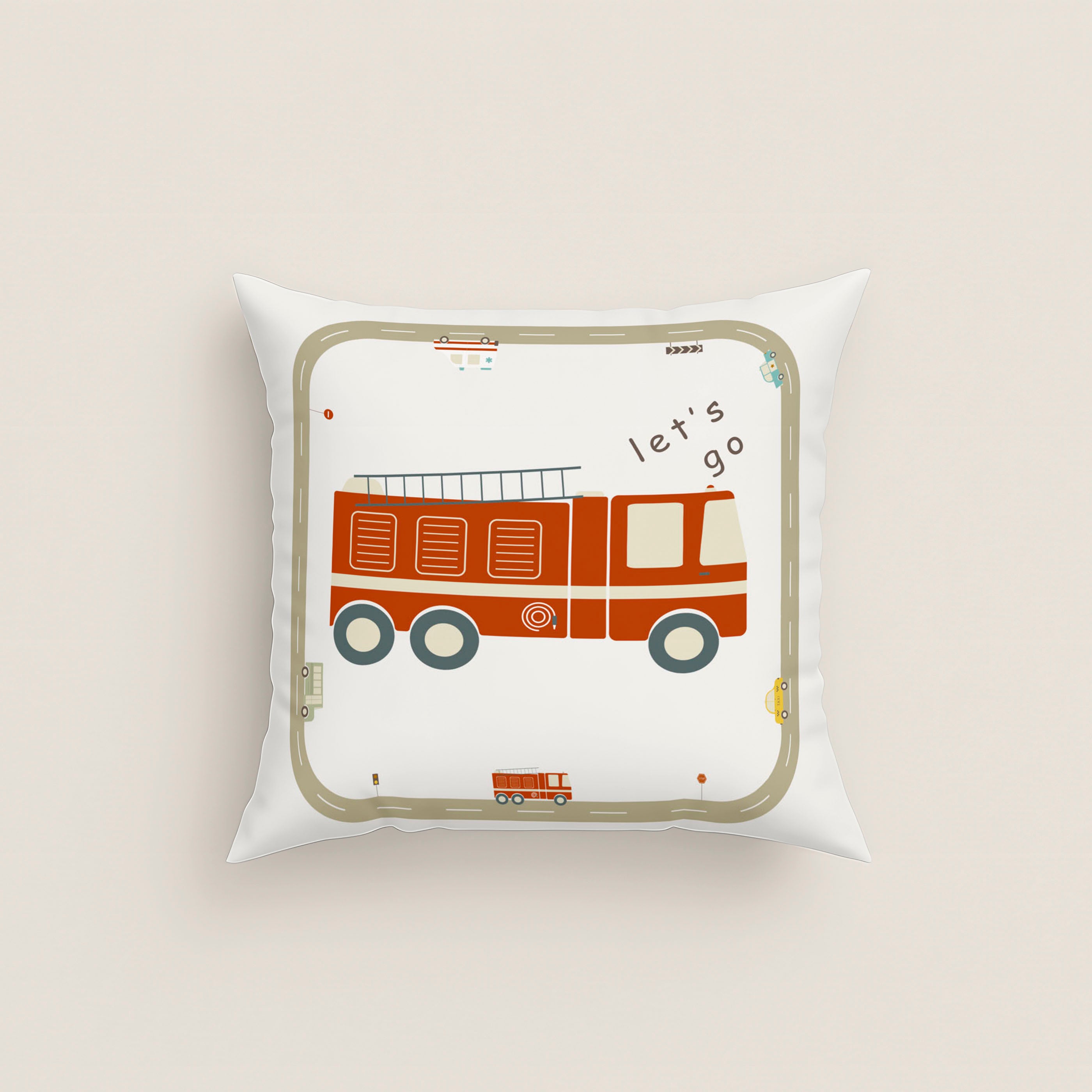 FUNDA DE COJÍN INFANTIL ESTAMPADO GREM 100% ALGODÓN