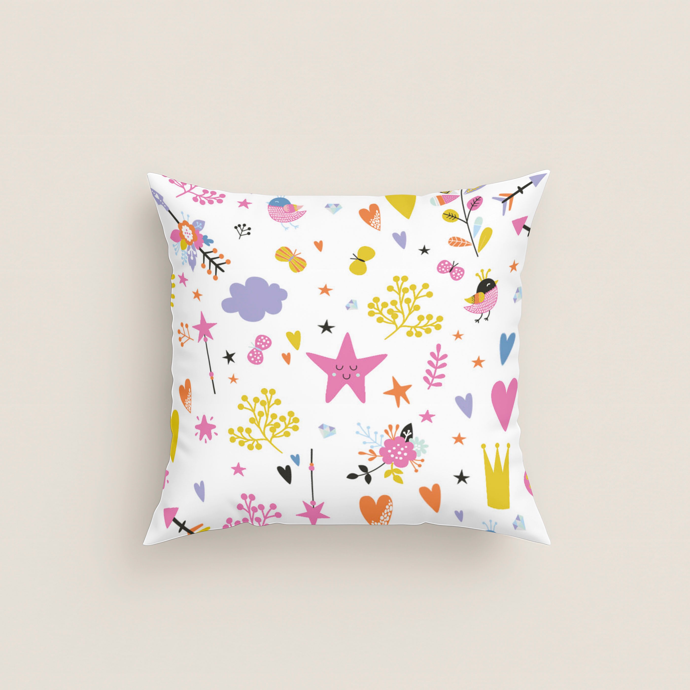 FUNDA DE COJÍN ESTAMPADO SPARKLY 100% ALGODÓN