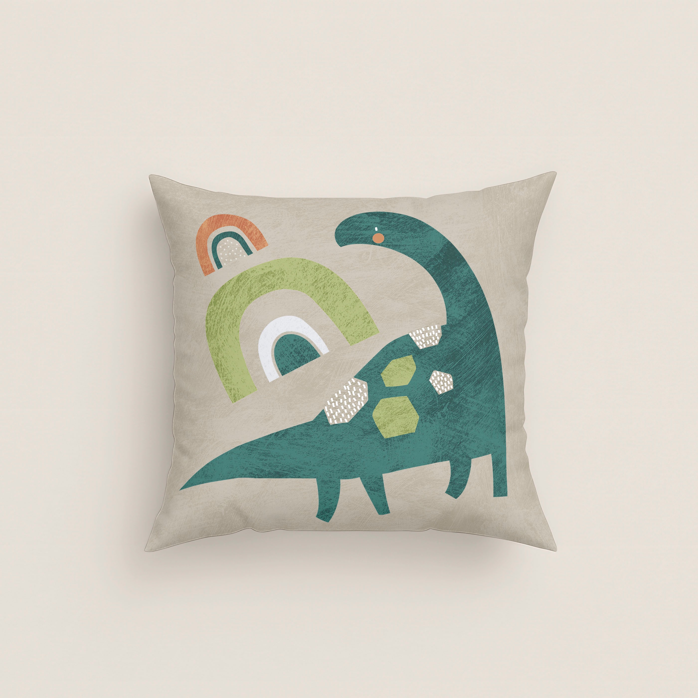 FUNDA DE COJÍN INFANTIL SAURIO 100% ALGODÓN