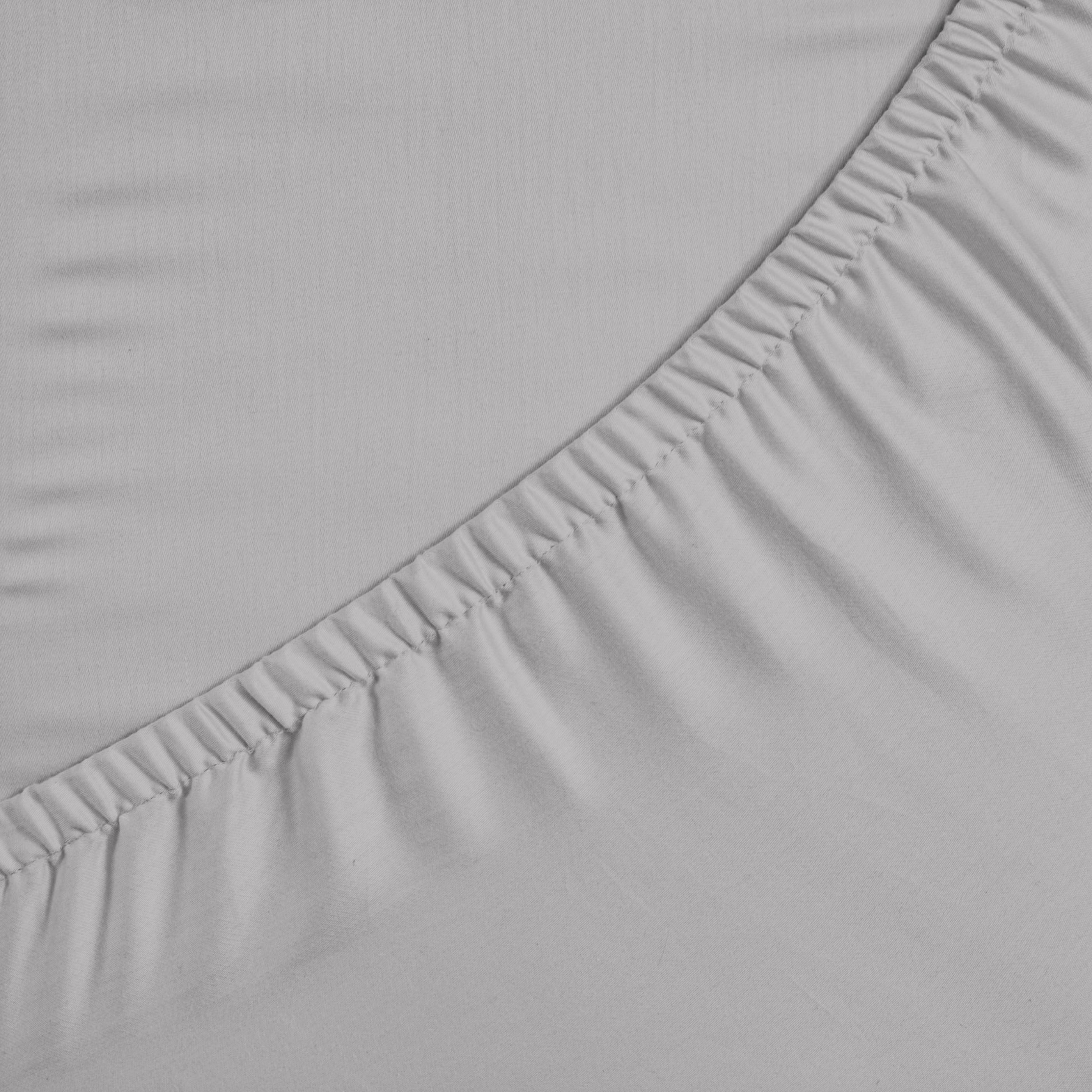 SÁBANA BAJERA AJUSTABLE 100% ALGODÓN GRIS PÁLIDO
