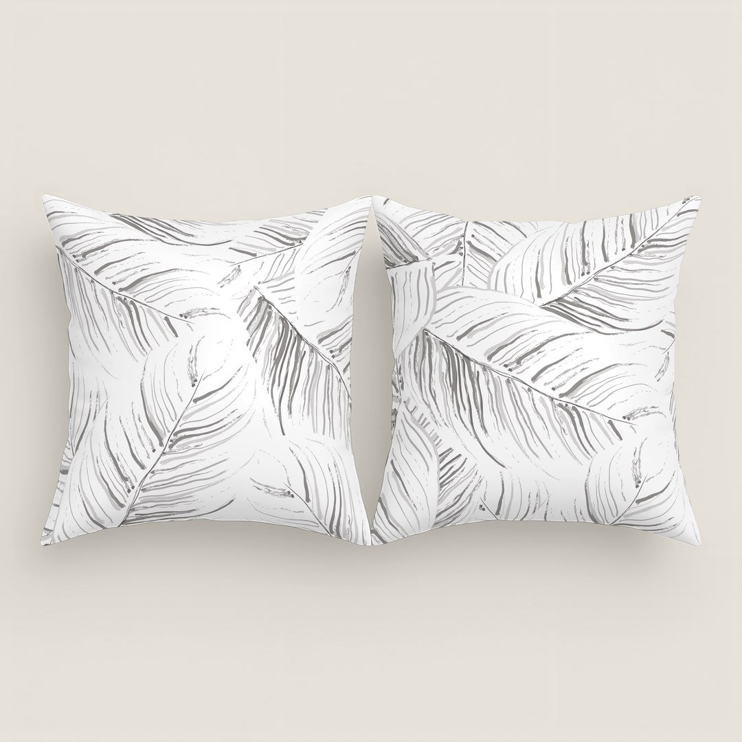 FUNDA DE COJÍN ESTAMPADO ACANTO STONE 100% ALGODÓN