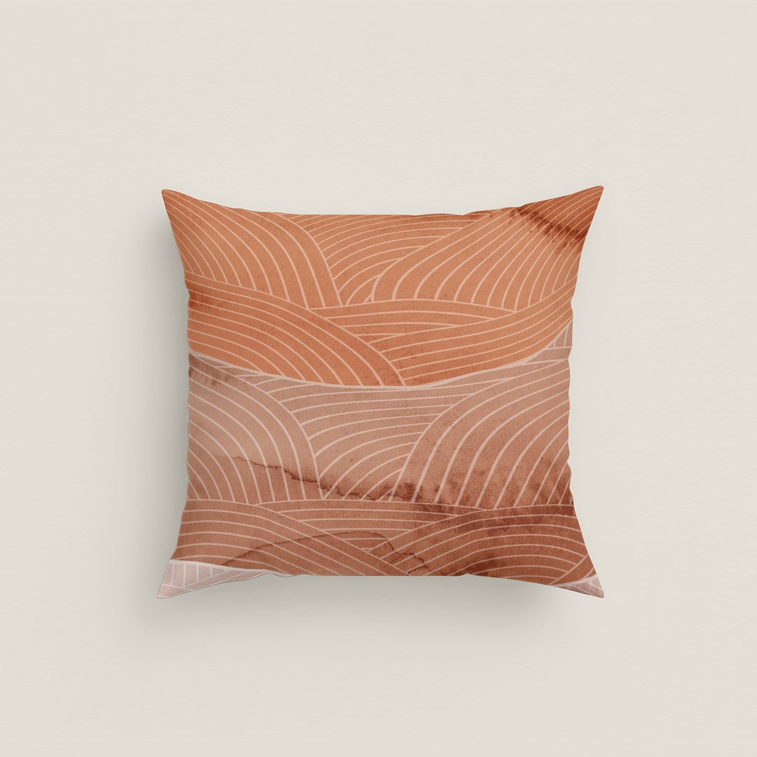 FUNDA DE COJÍN ESTAMPADO CEAN TERRA 100% ALGODÓN