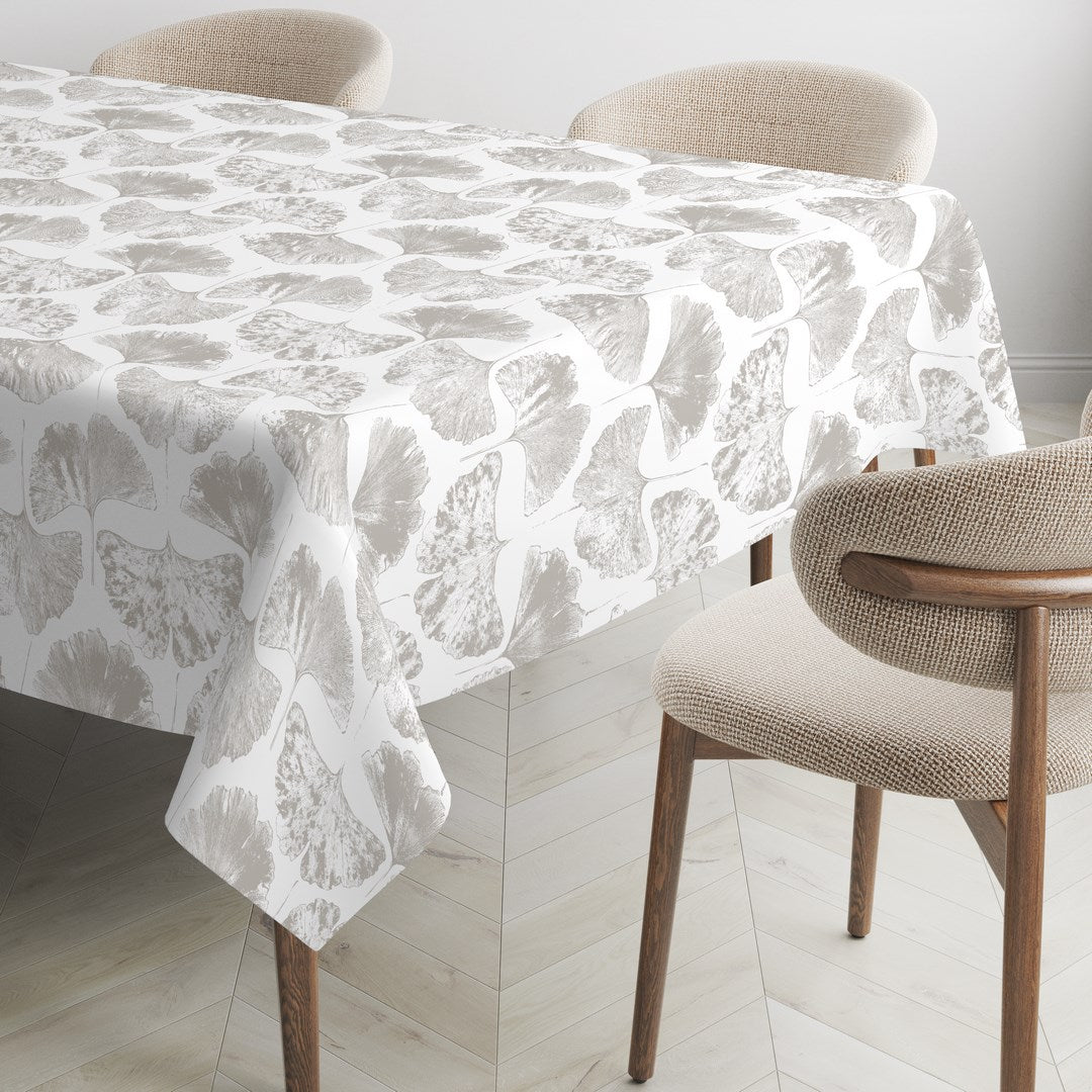 MANTEL ESTAMPADO ANTIMANCHAS BILOBA STONE